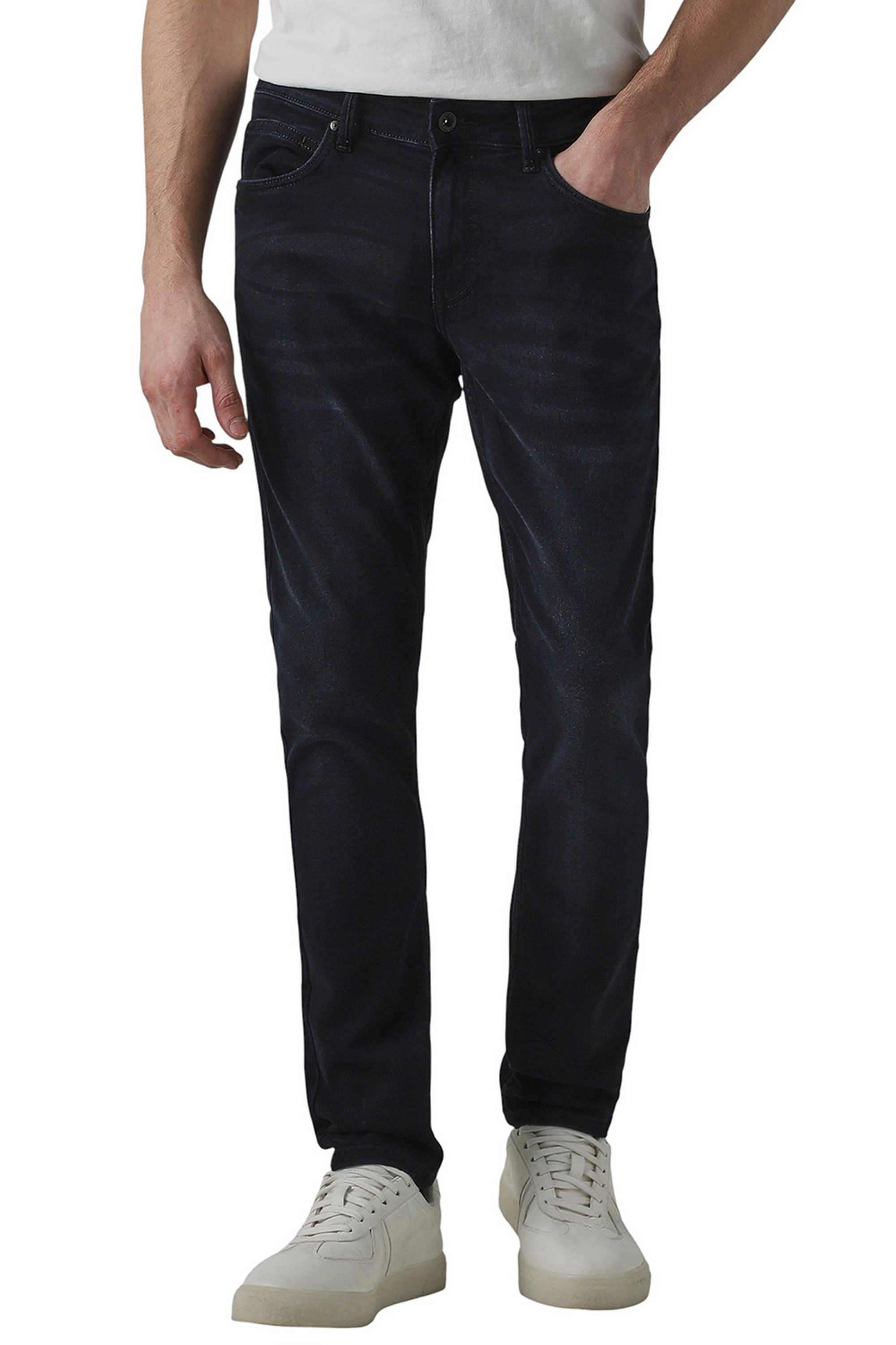 Solid-Cotton-Skinny-Fit-Men-s-Casual-Wear-Trousers