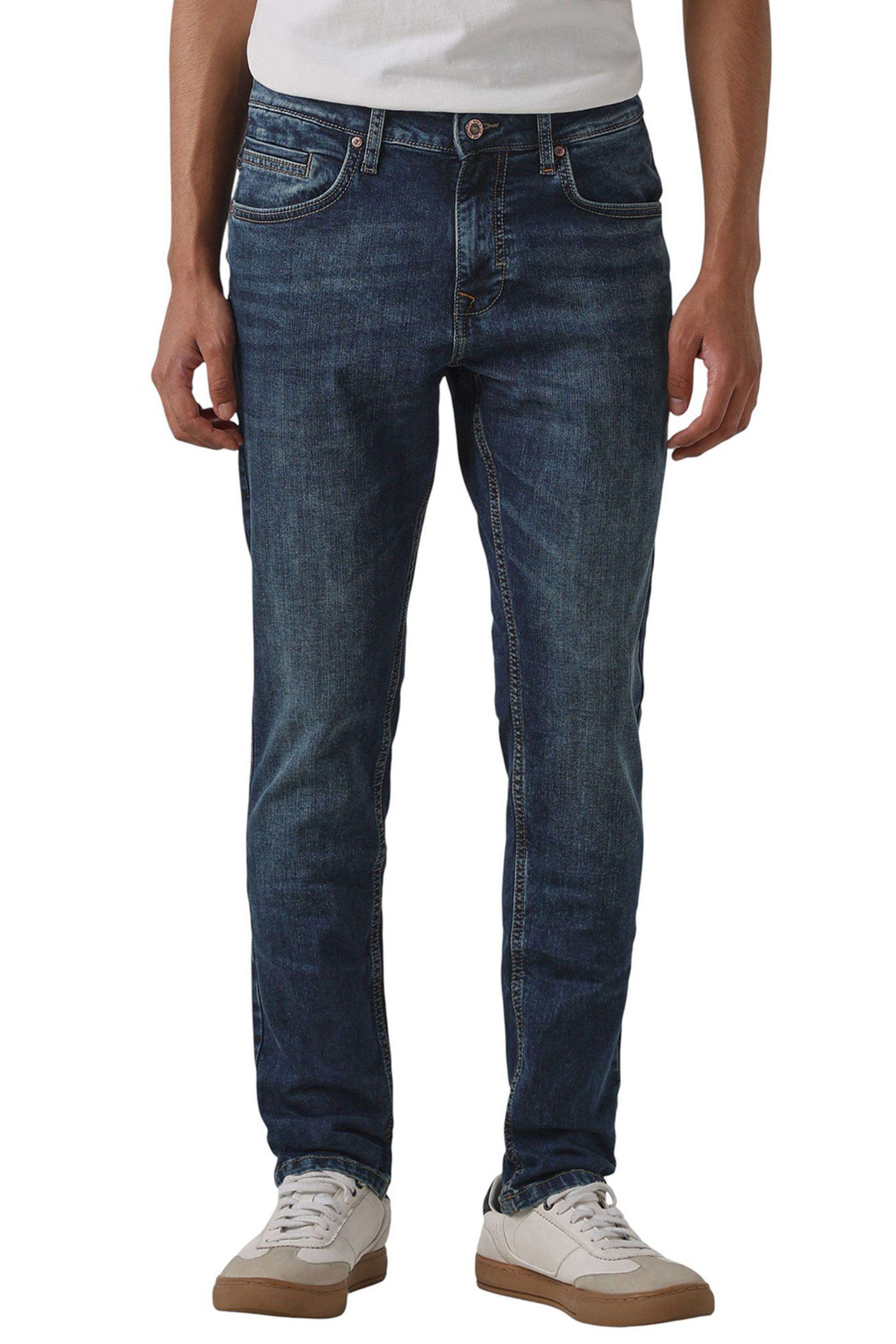 Solid-Cotton-Skinny-Fit-Men-s-Trousers