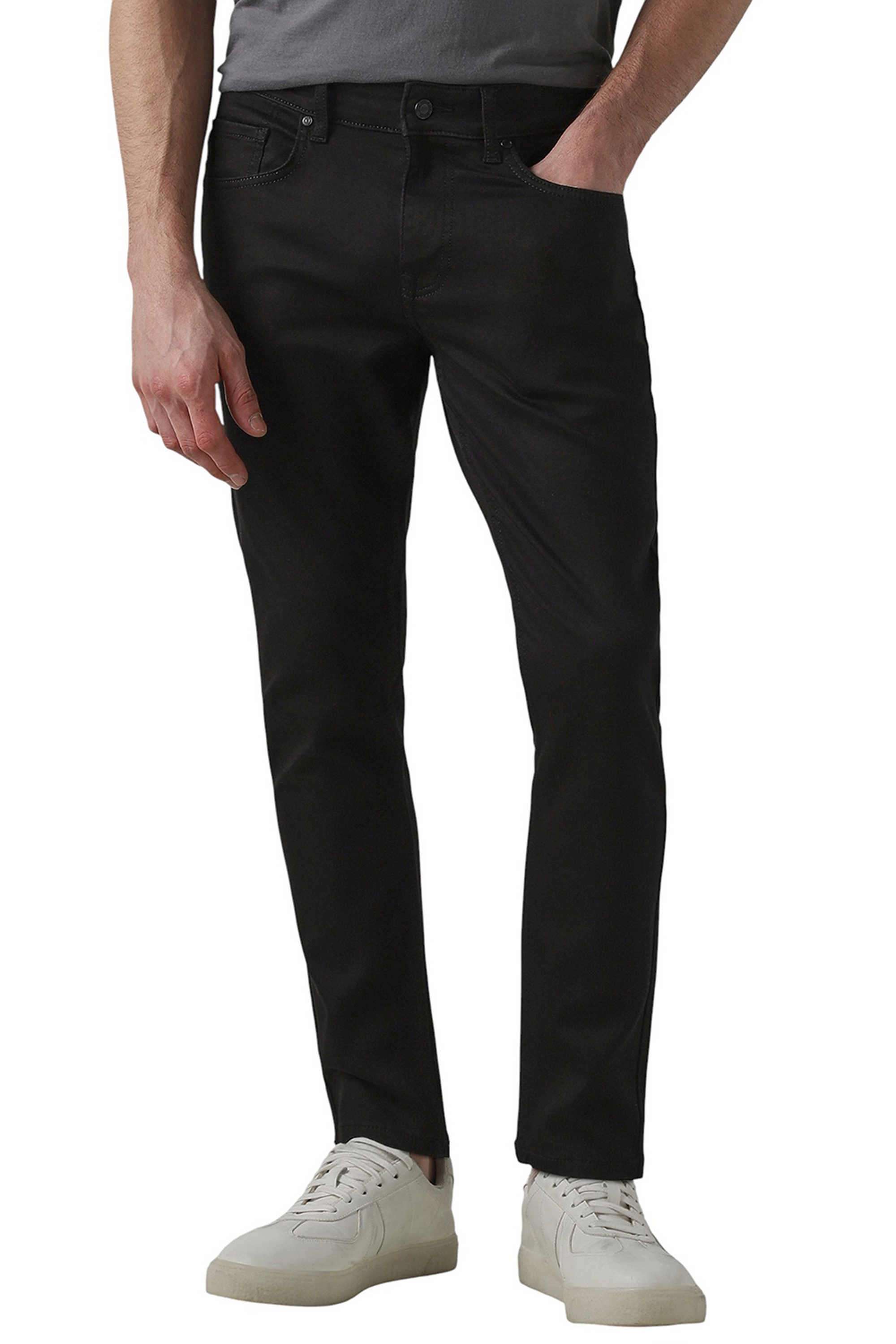 Solid-Cotton-Super-Slim-Fit-Men-s-Casual-Wear-Trousers