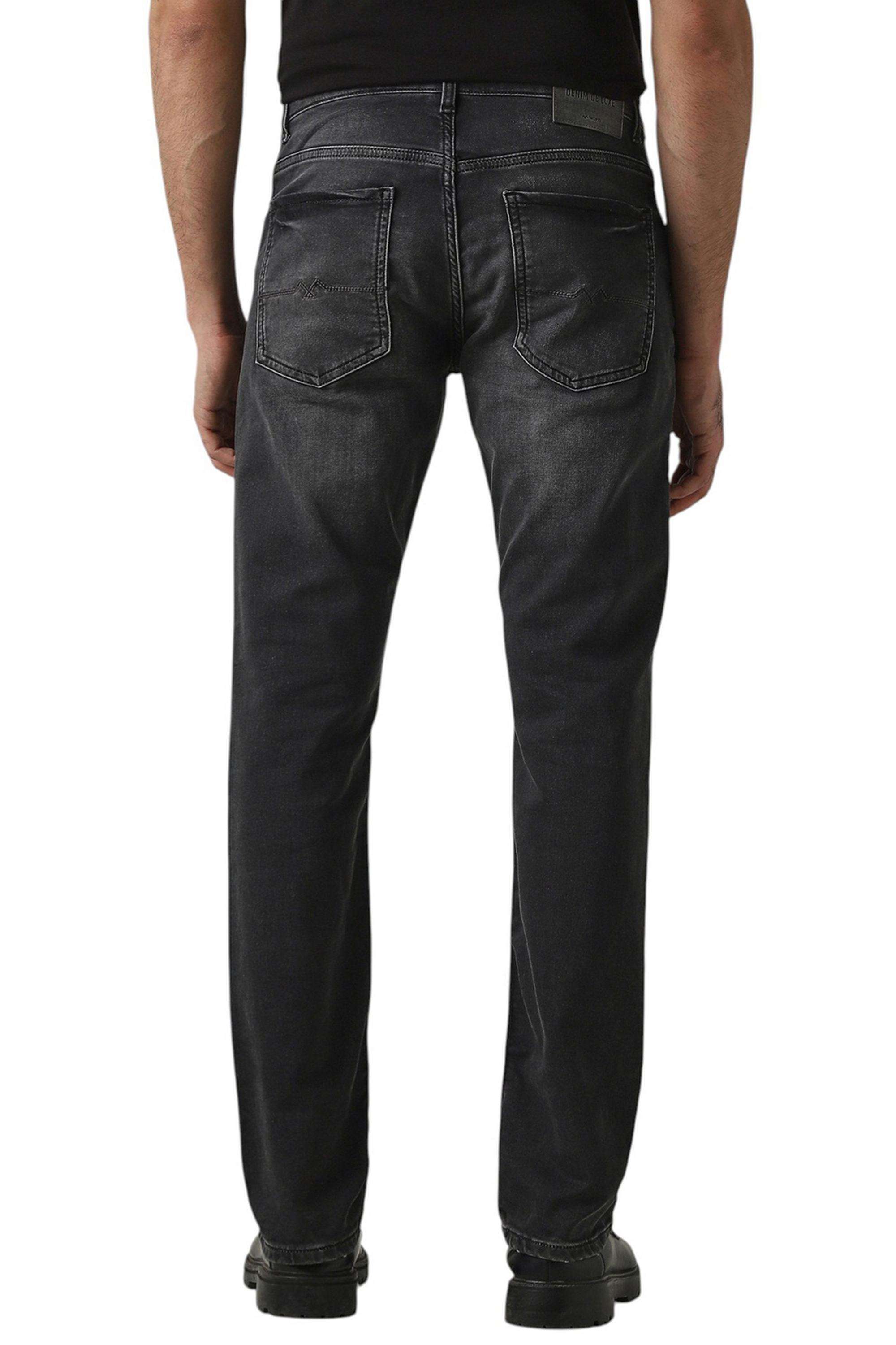 Solid-Cotton-Straight-Fit-Men-s-Casual-Trousers