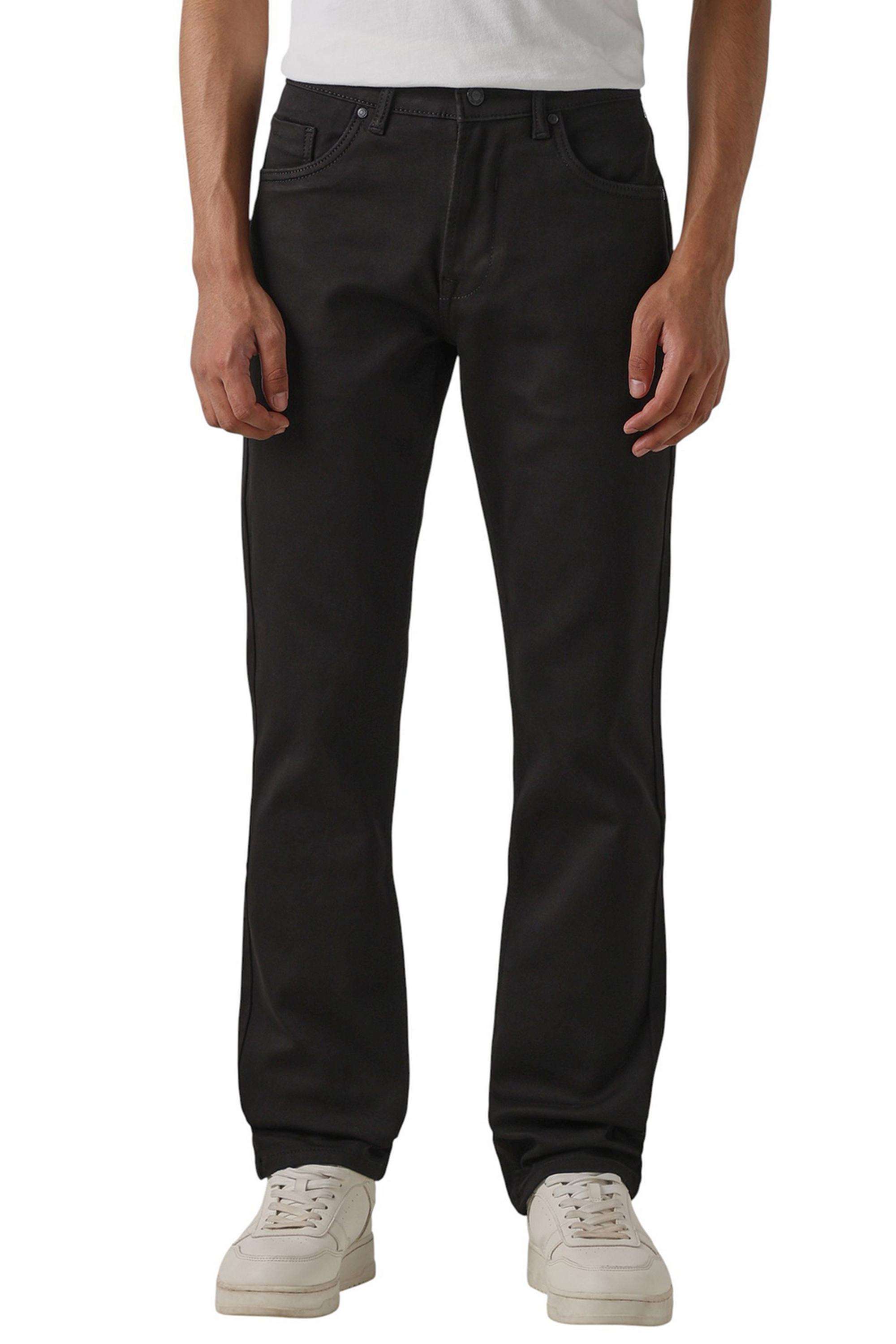 Solid-Cotton-Straight-Fit-Men-s-Trousers