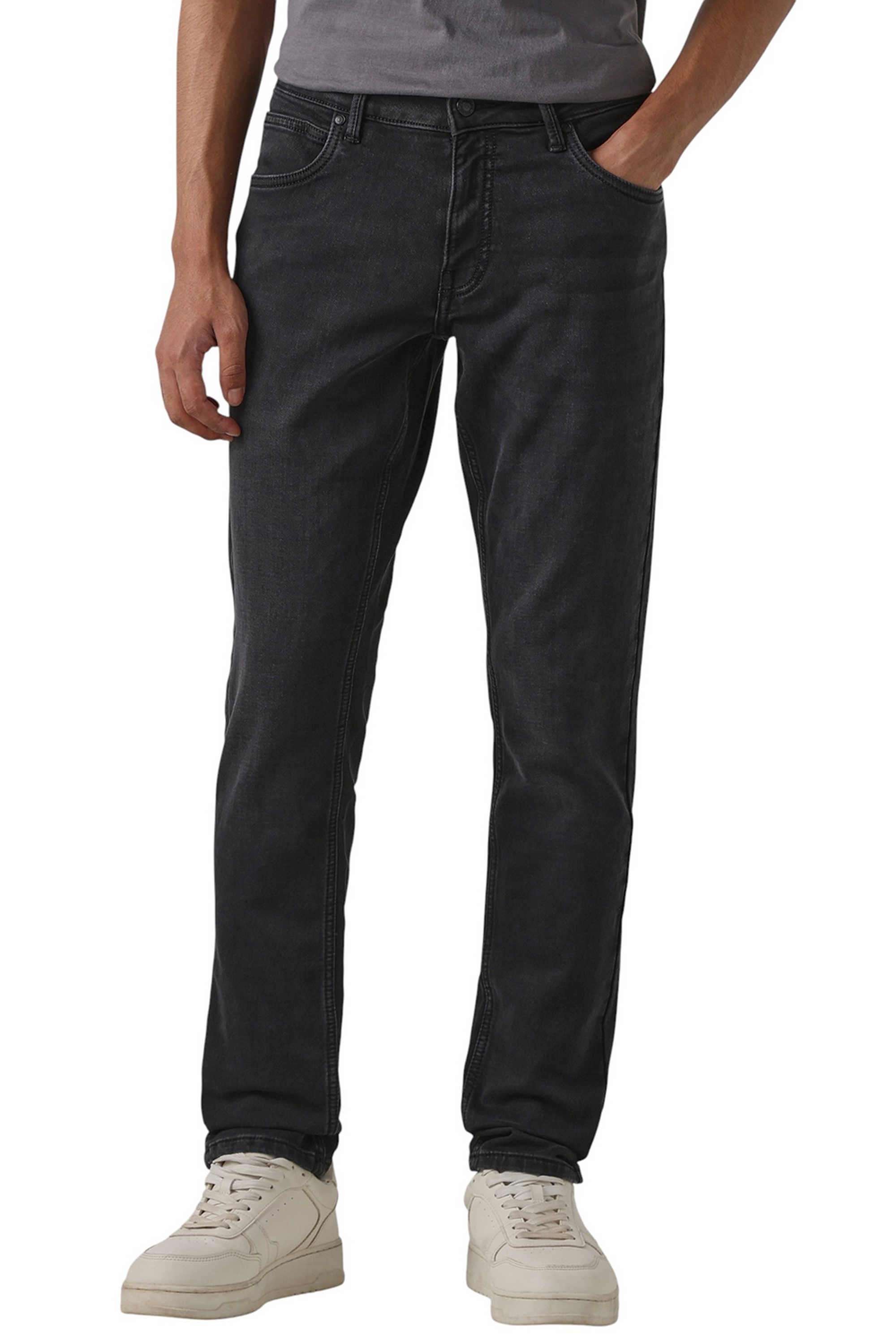 Solid-Cotton-Skinny-Fit-Men-s-Casual-Wear-Trousers