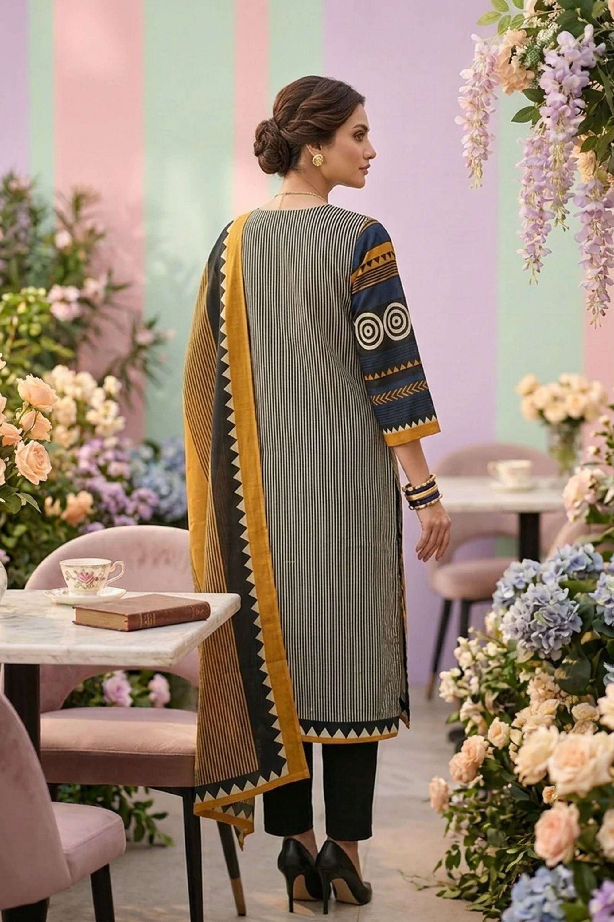 Printed-Cotton-Round-Neck-Women-Kurta-with-Pant-and-Dupatta