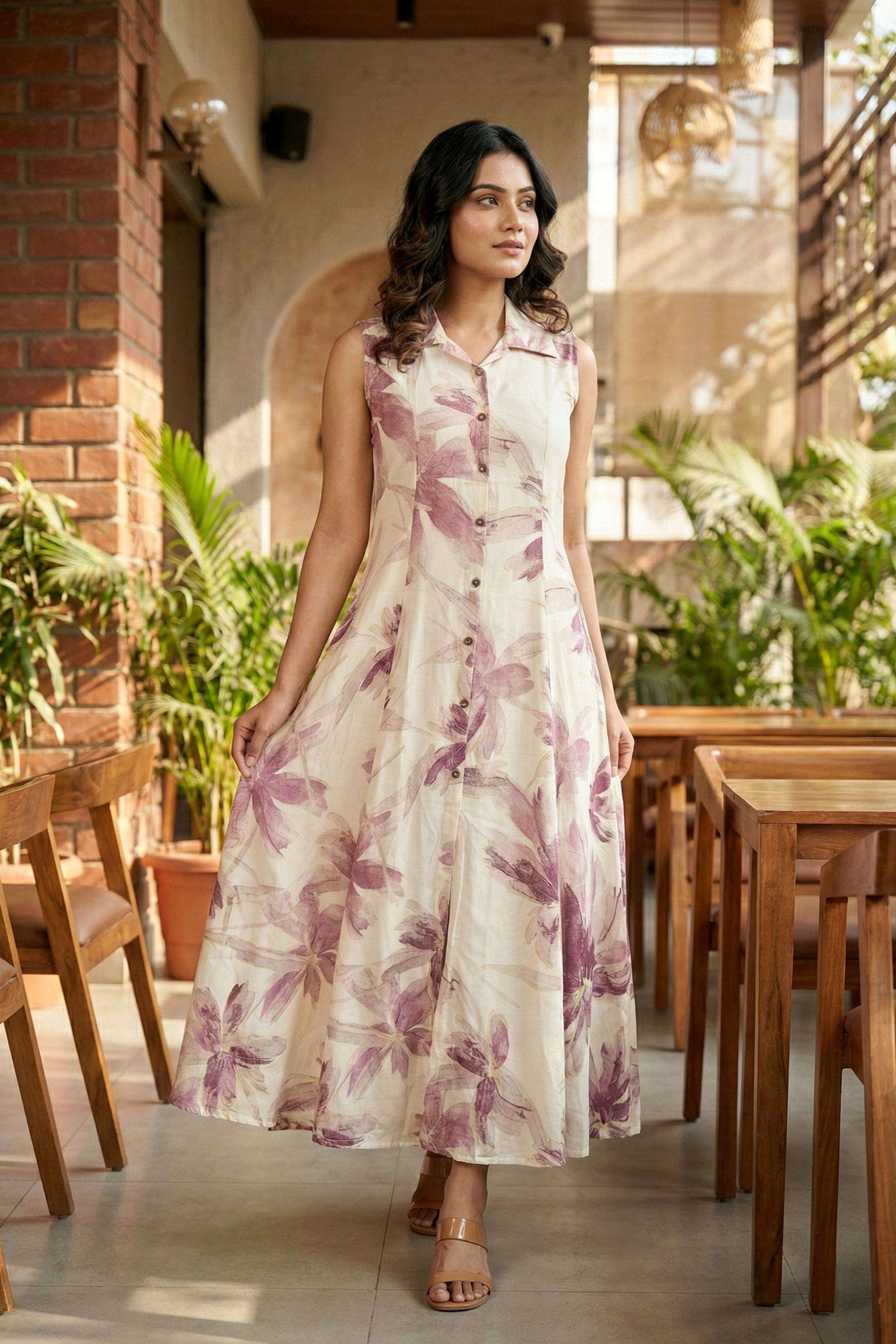 Printed-Rayon-Collared-Women-s-Festive-Wear-Kurta