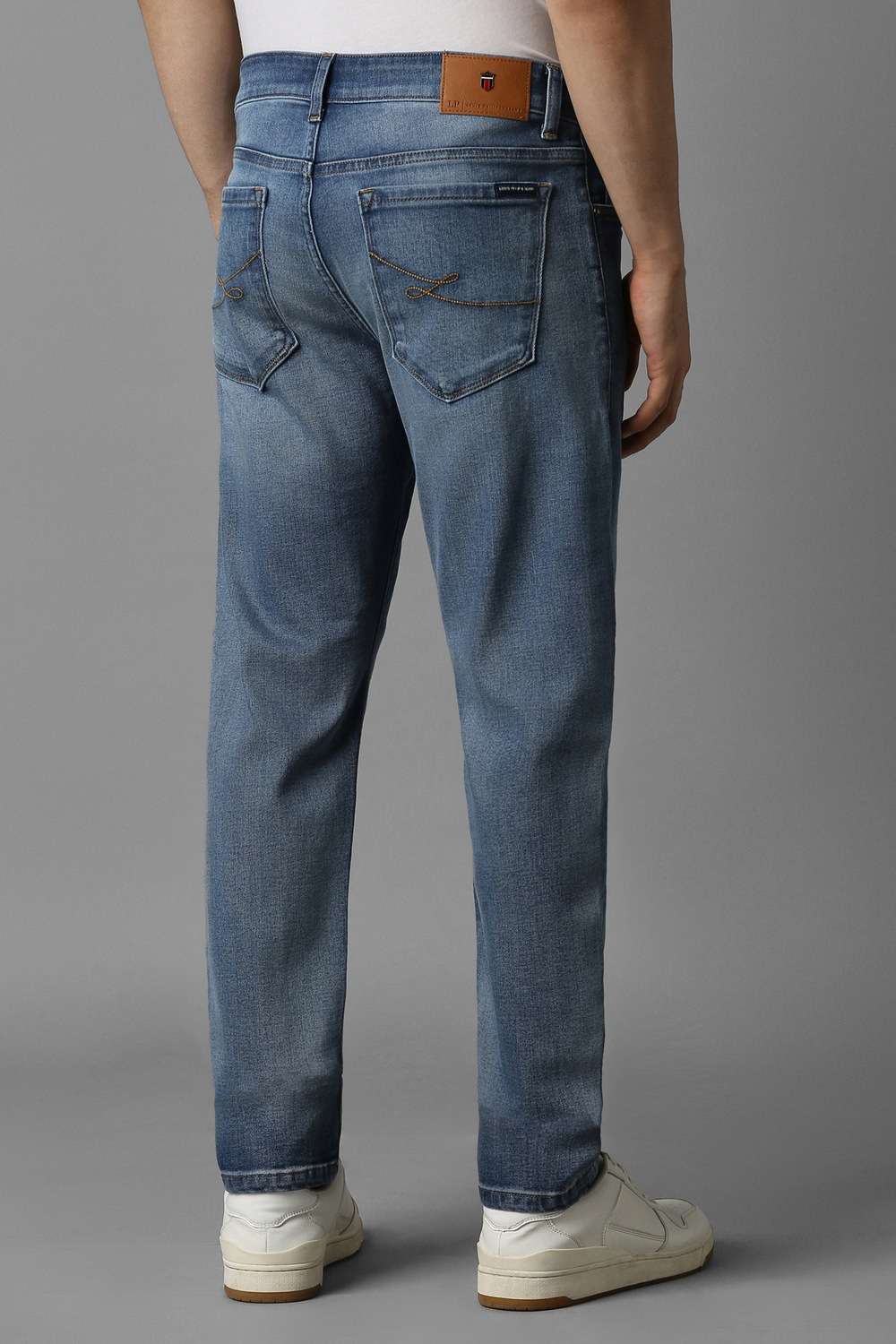 Solid-Polyester-Cotton-Super-Slim-Fit-Men-s-Jeans