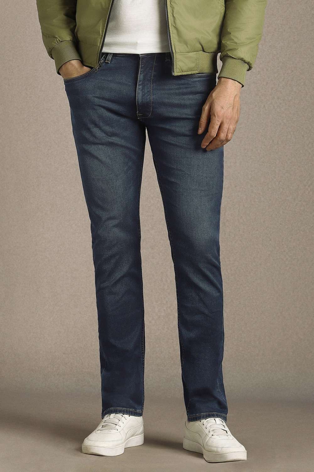 Solid-Cotton-Blend-Regular-Fit-Men-s-Jeans