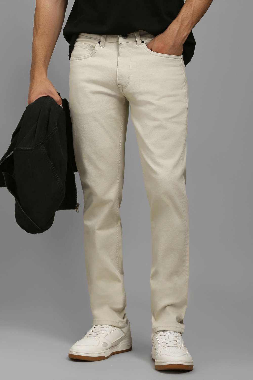 Solid-Cotton-Blend-Slim-Fit-Men-s-Jeans