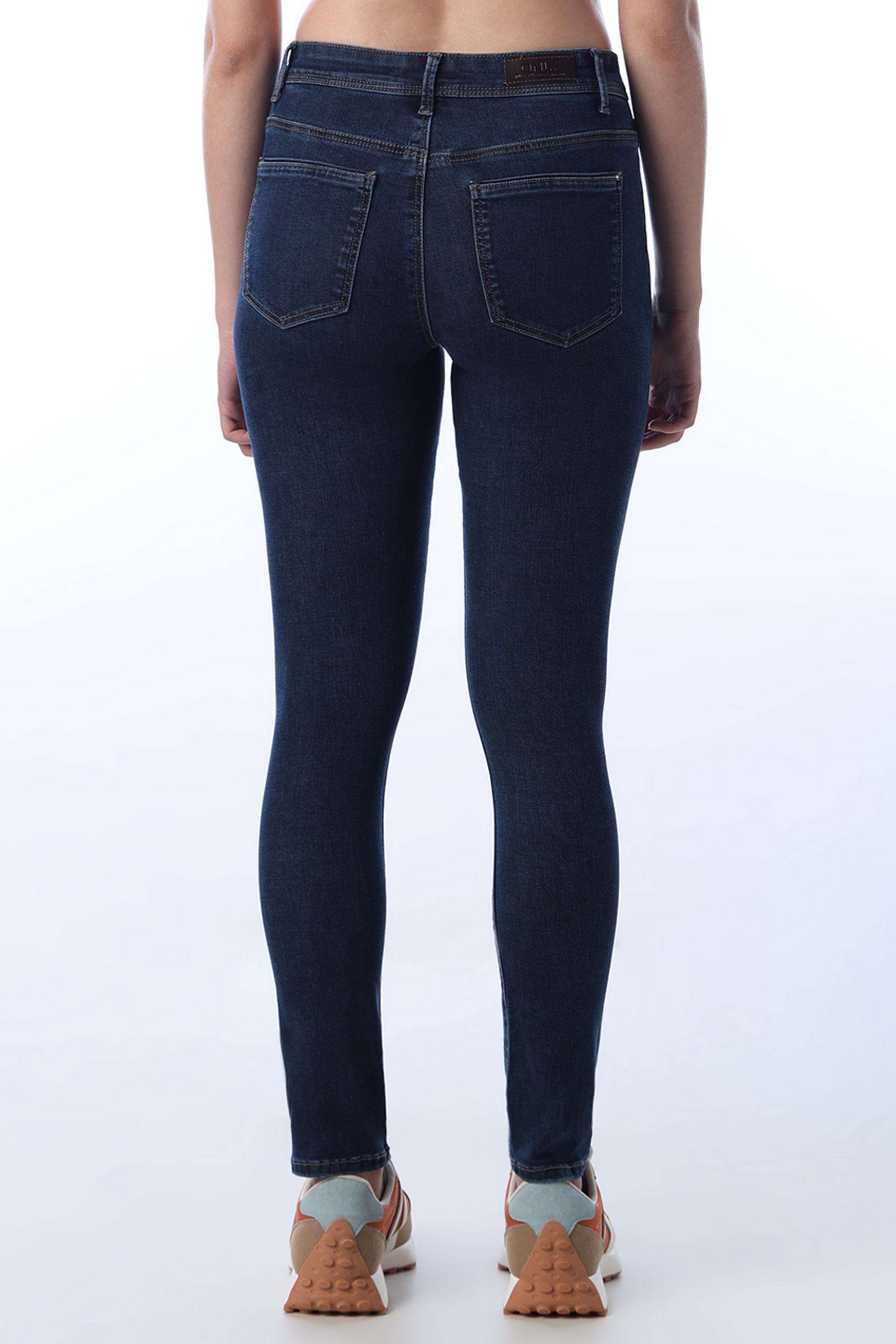 Solid-Skinny-Fit-Cotton-Women-s-Casual-Wear-Jeans