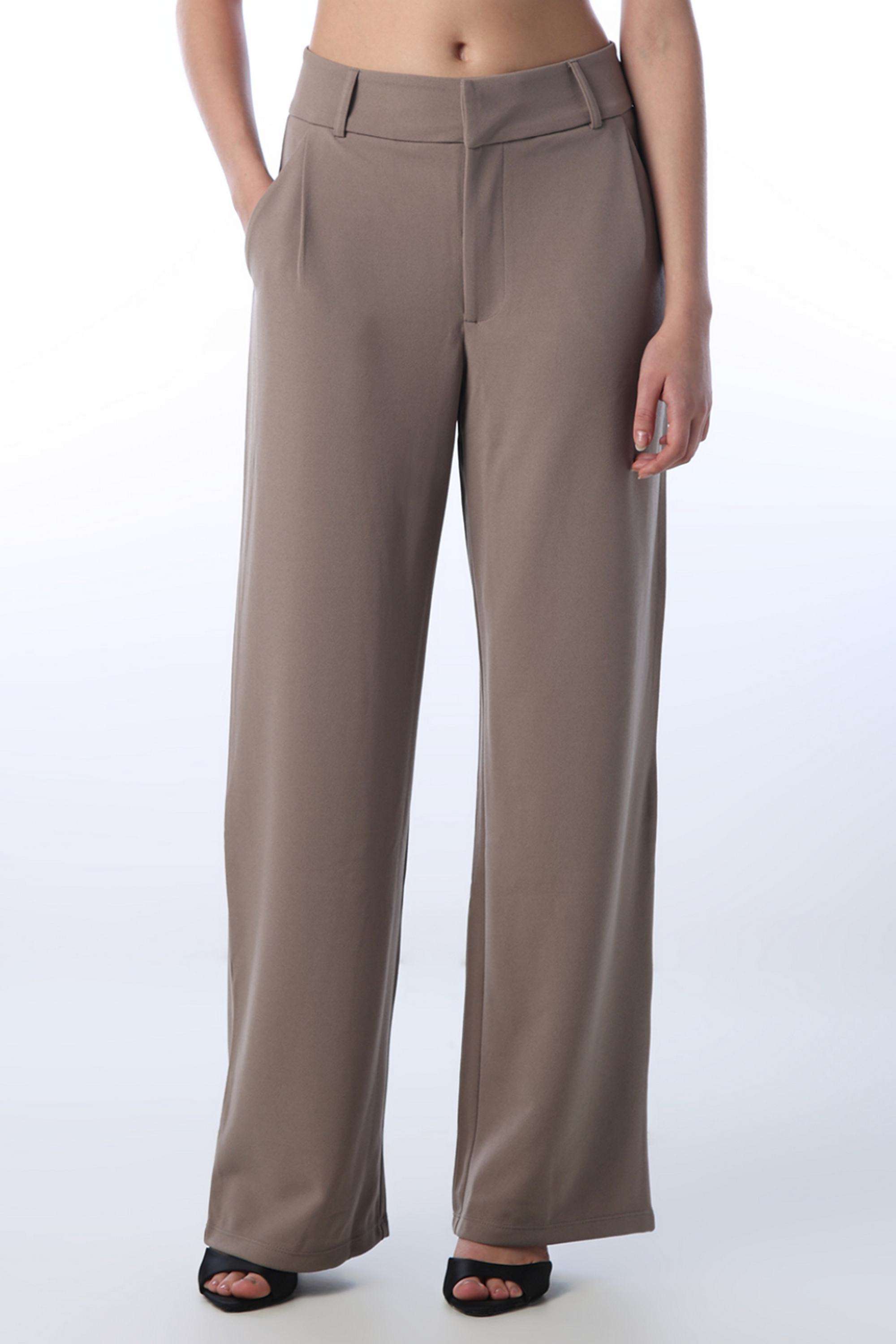 Solid-Regular-Fit-Polyester-Women-s-Casual-Wear-Pants