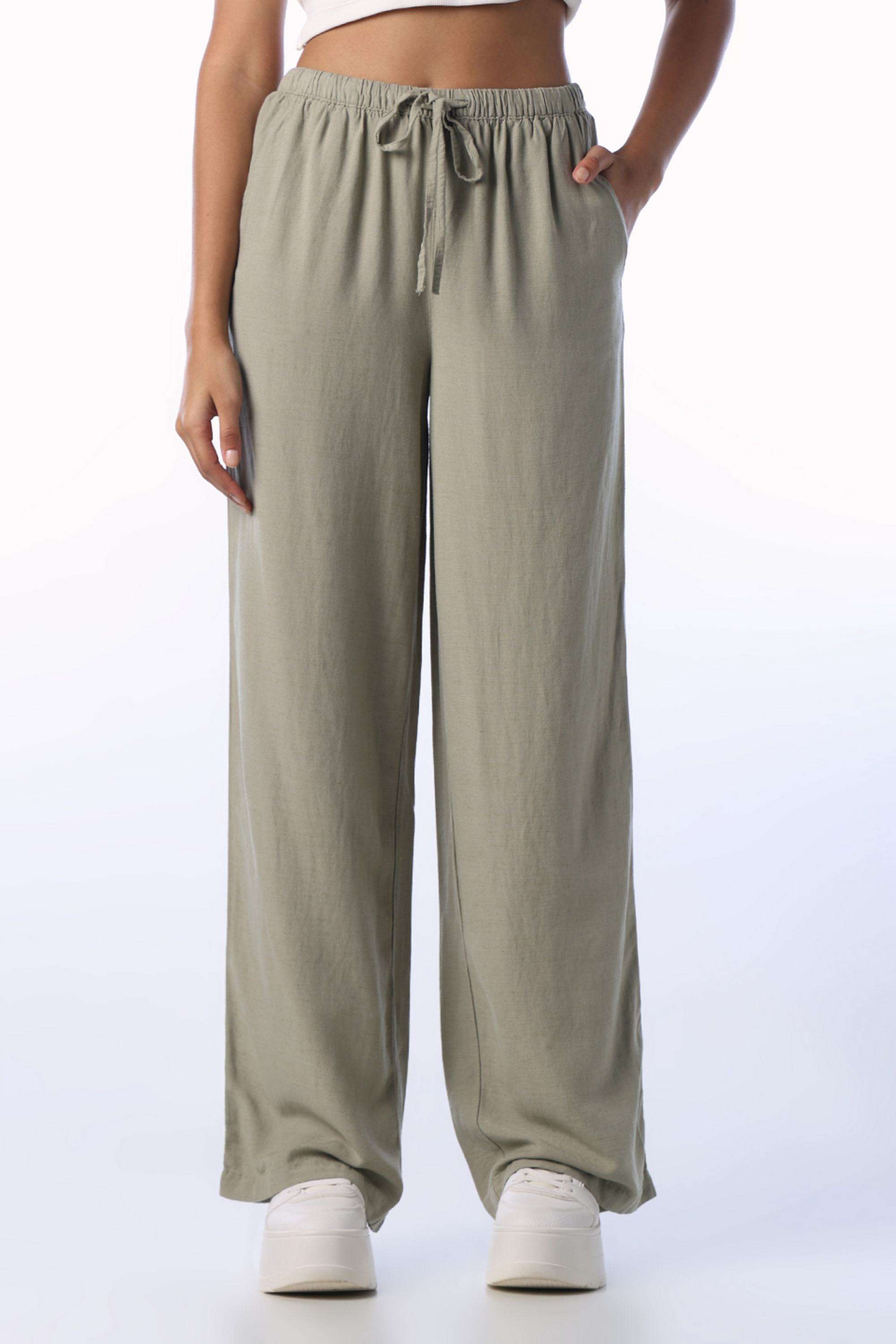 Solid-Regular-Fit-Viscose-Women-s-Casual-Wear-Pants