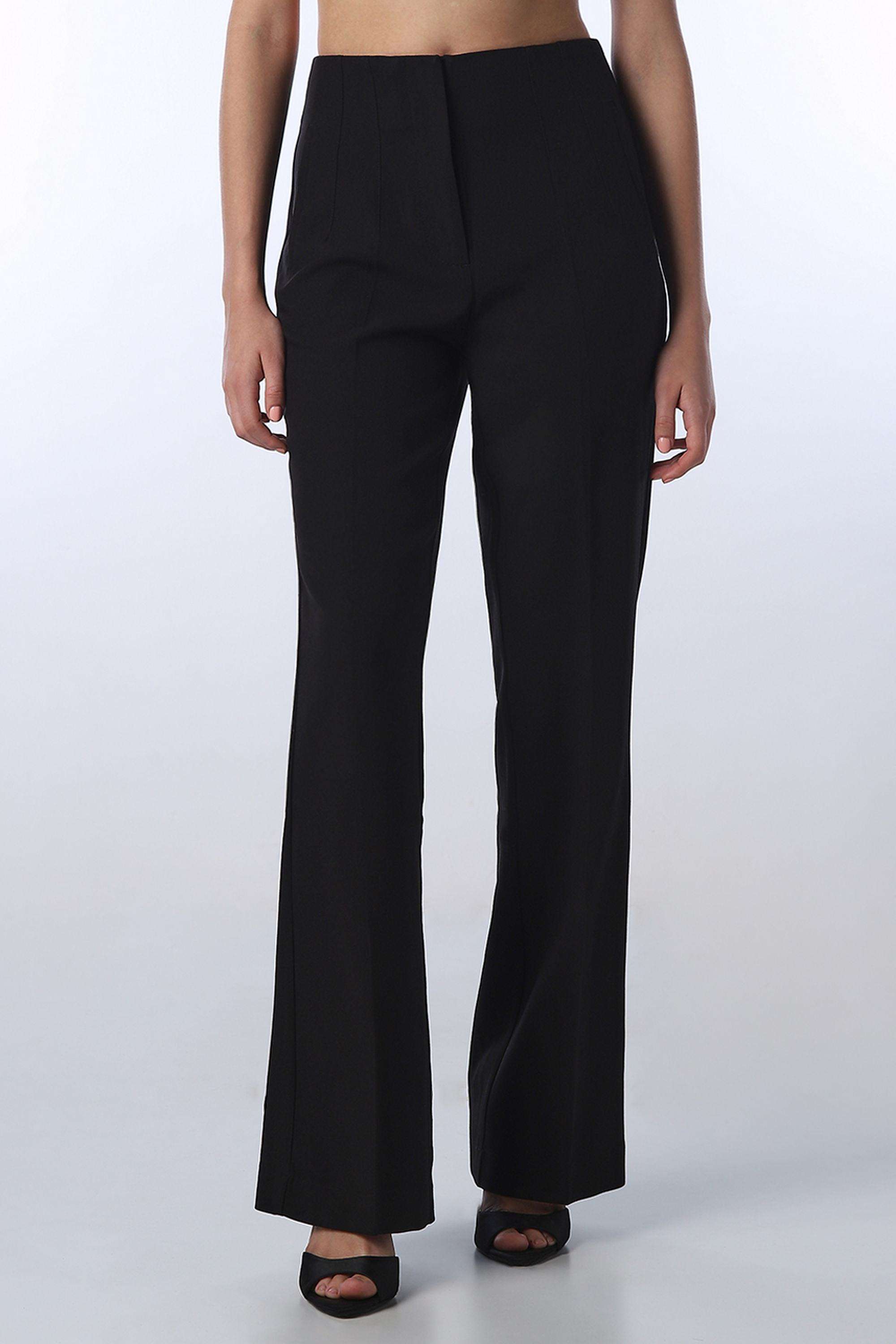 Solid-Regular-Fit-Polyester-Women-s-Casual-Wear-Pants