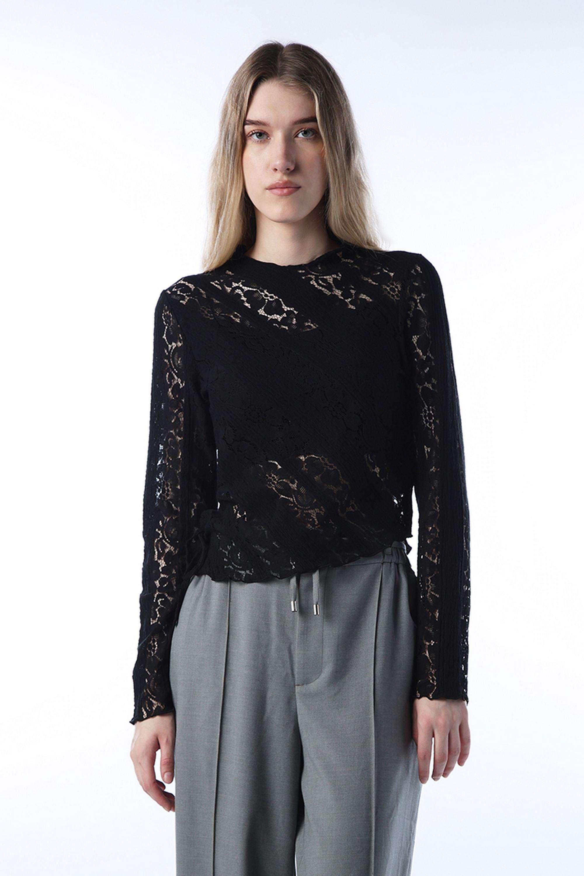 Solid-Cotton-Round-Neck-Women-s-Top