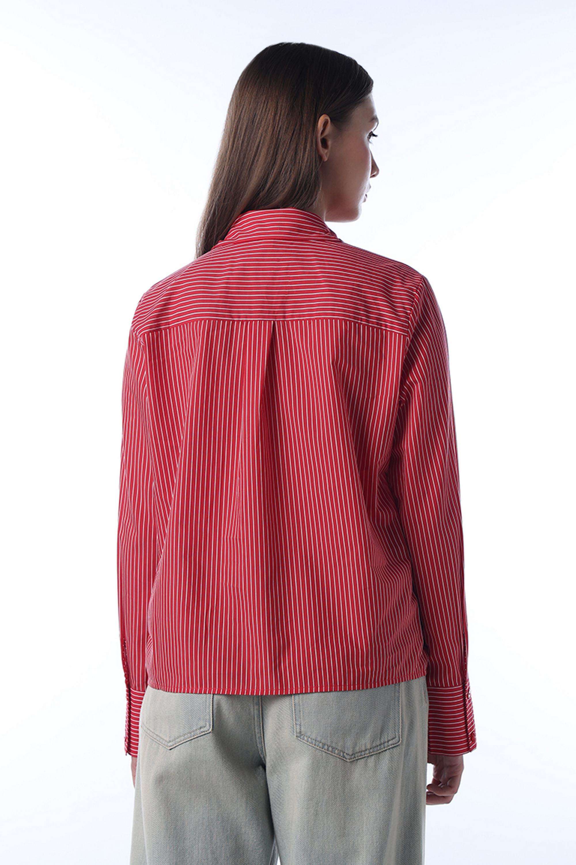 Stripes-Cotton-Collared-Women-s-Shirt