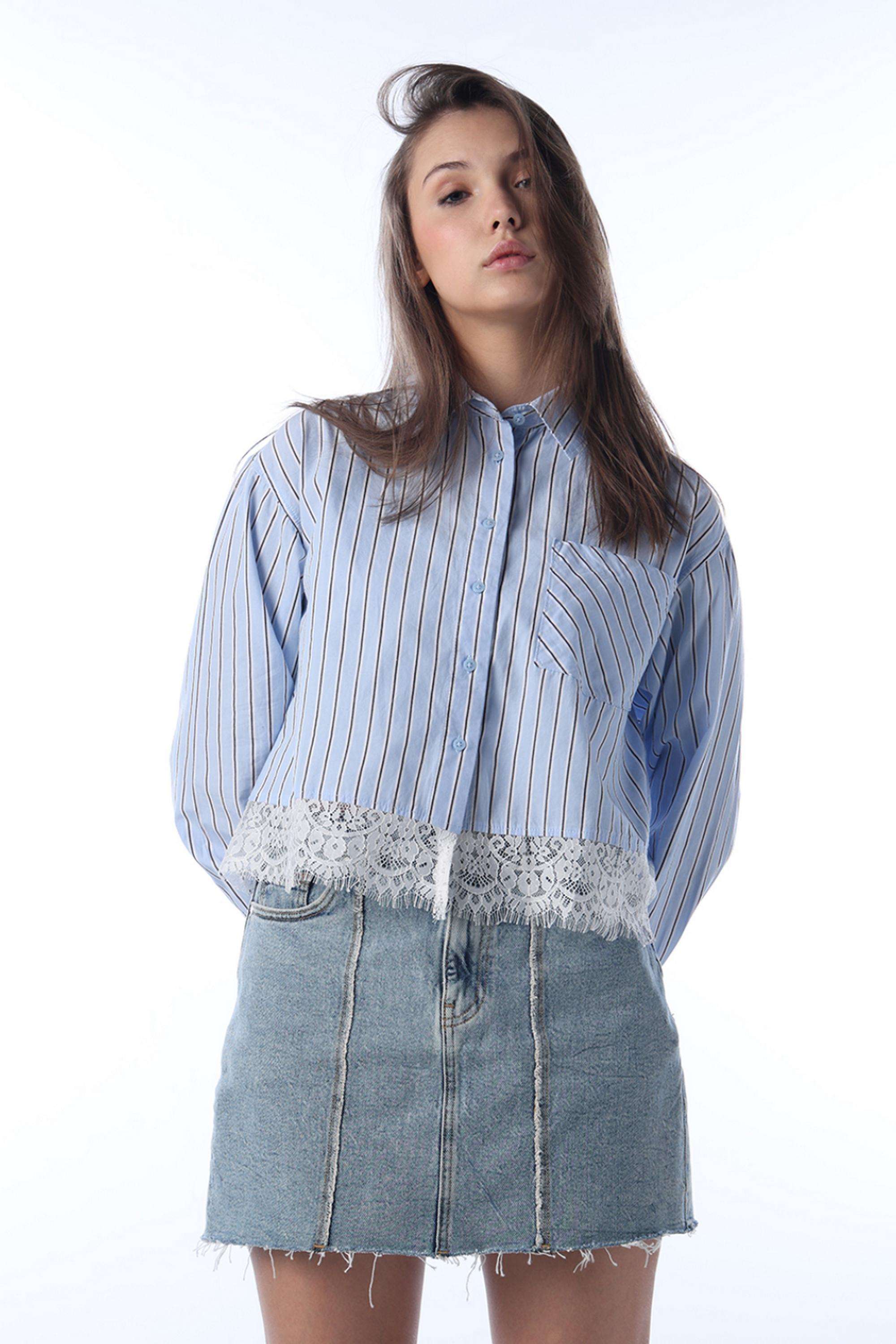 Stripes-Cotton-Collared-Women-s-Shirt