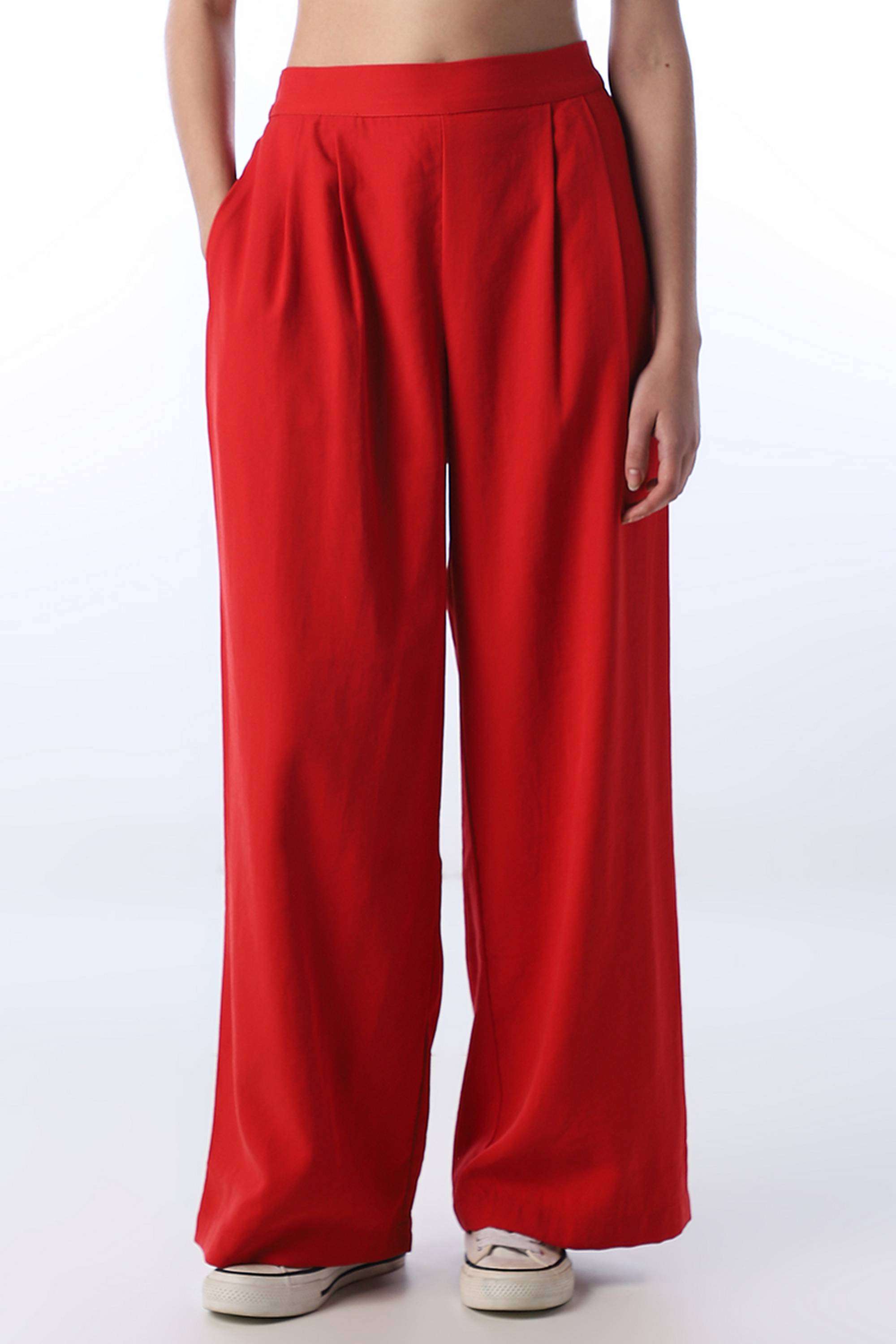 Solid-Regular-Fit-Viscose-Women-s-Casual-Wear-Pants