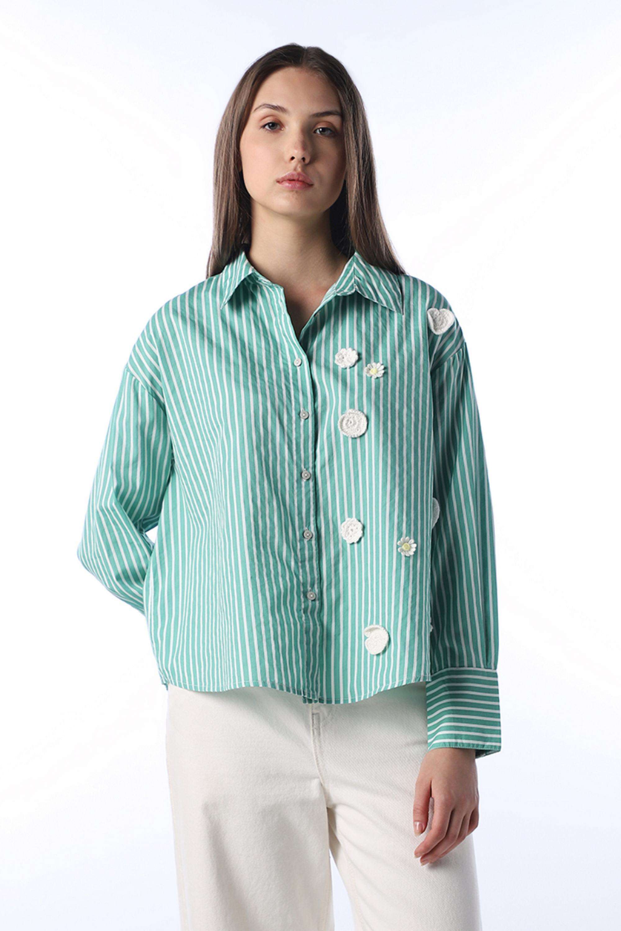 Stripes-Cotton-Collared-Women-s-Shirt