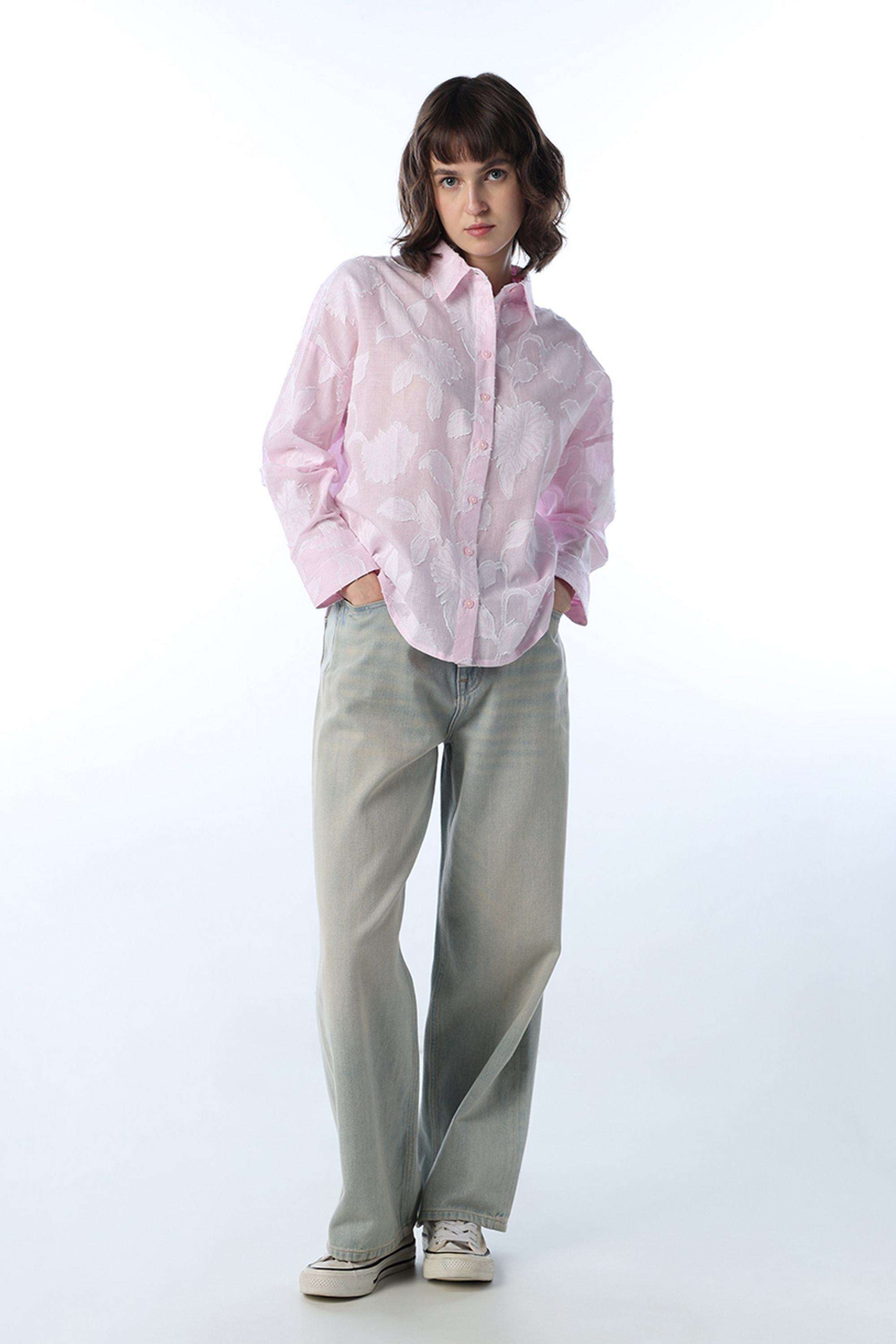 Floral-Cotton-Collared-Women-s-Shirt