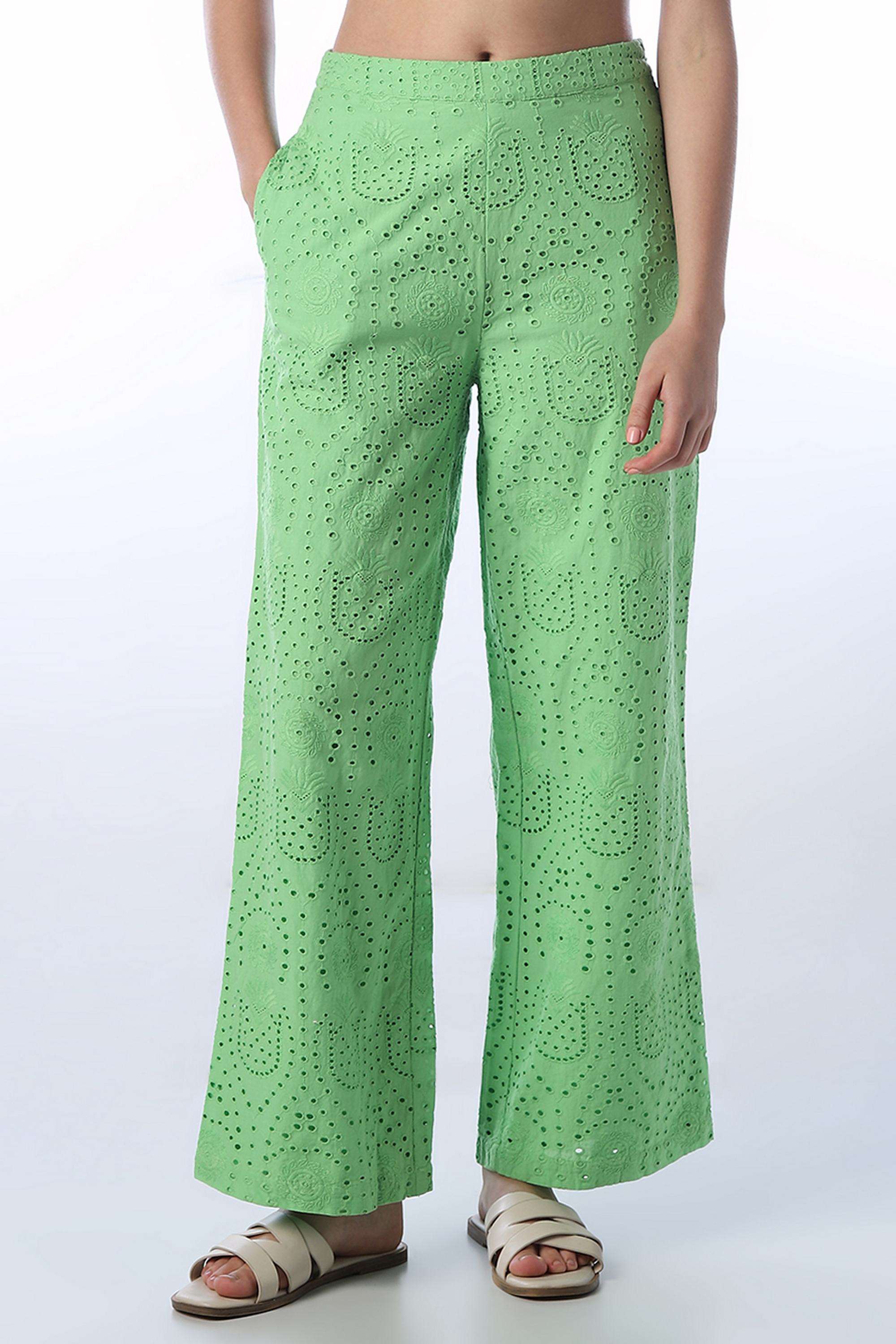 Solid-Regular-Fit-Cotton-Women-s-Casual-Wear-Pants