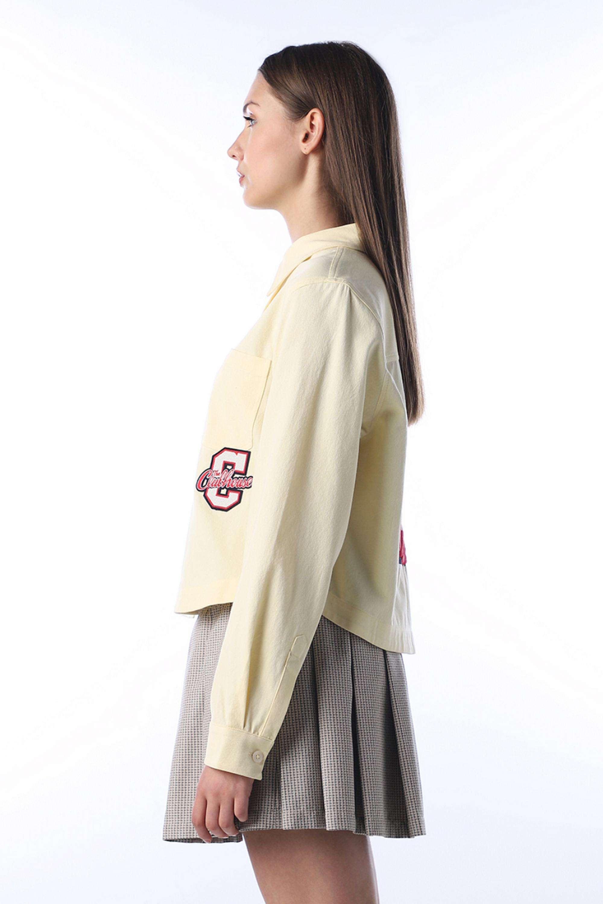 Typographic-Cotton-Collared-Women-s-Shirt