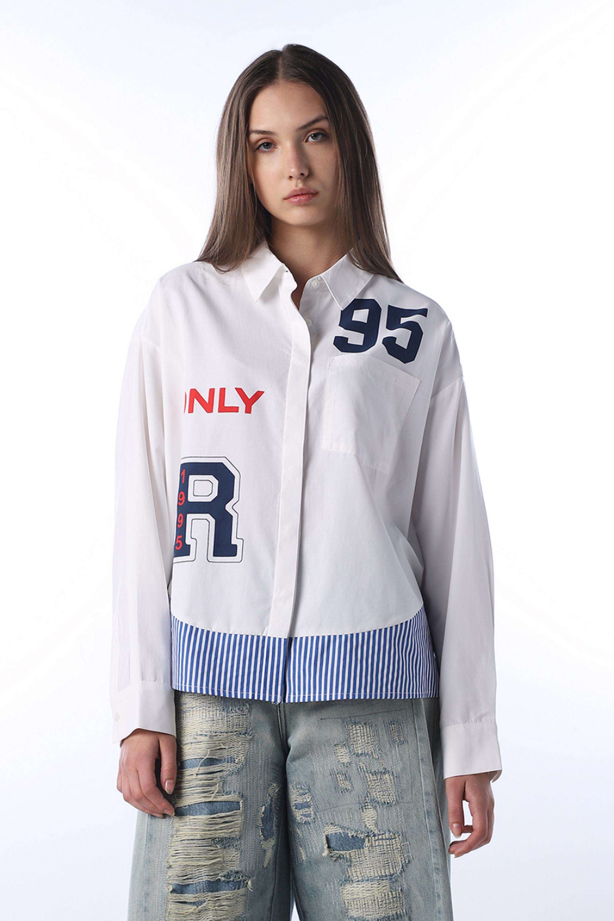 Typographic-Polyester-Collared-Women-s-Shirt
