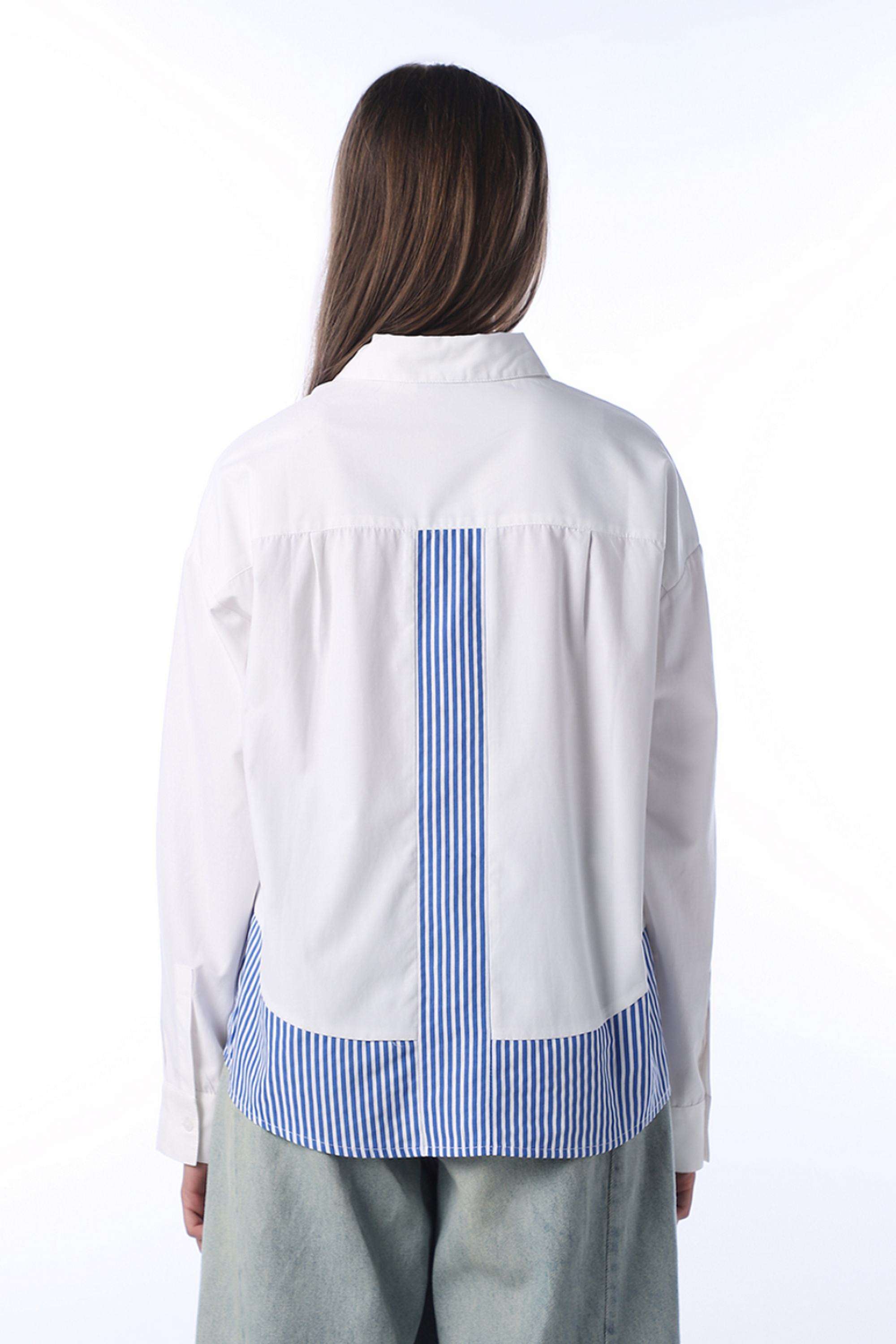 Typographic-Polyester-Collared-Women-s-Shirt