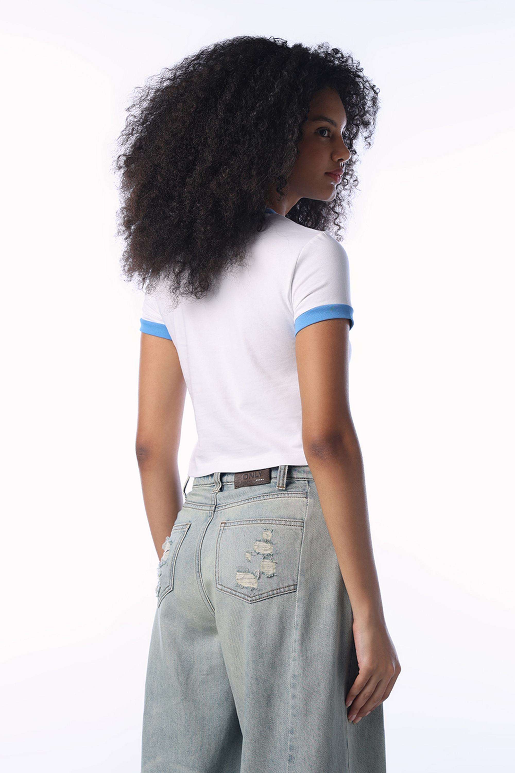 Solid-Cotton-Round-Neck-Women-s-T-Shirt