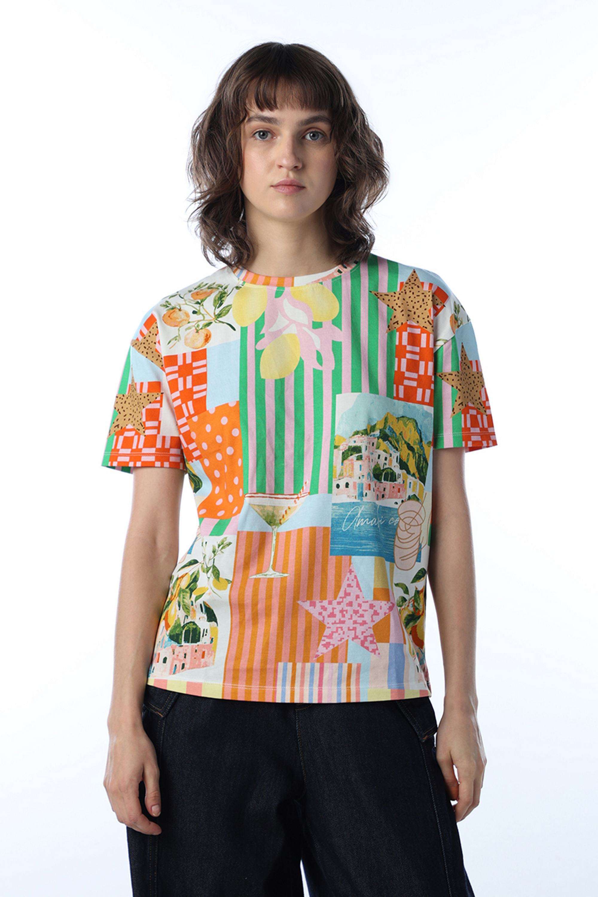 Abstract-Cotton-Round-Neck-Women-s-T-Shirt