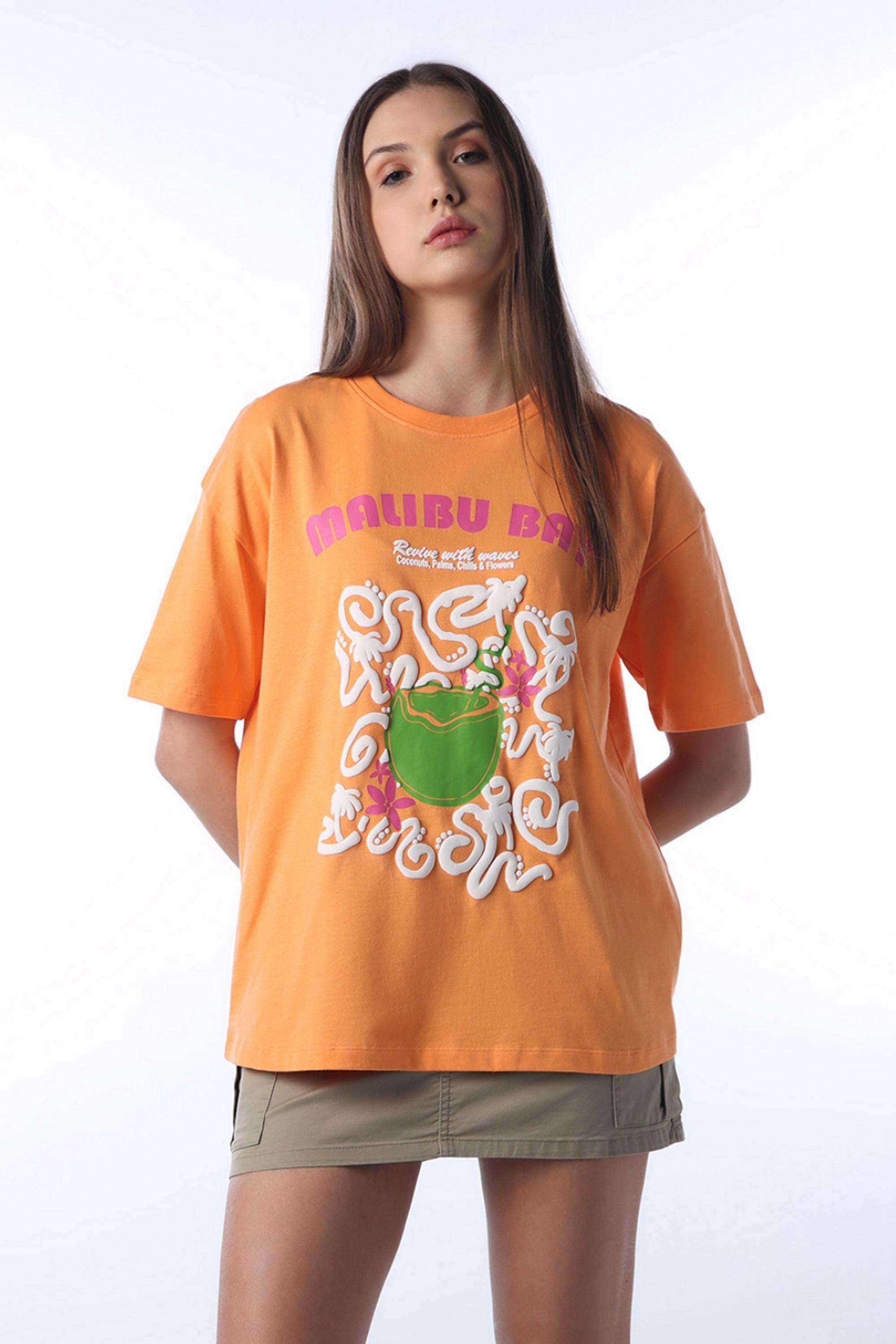 Typographic-Cotton-Round-Neck-Women-s-T-Shirt