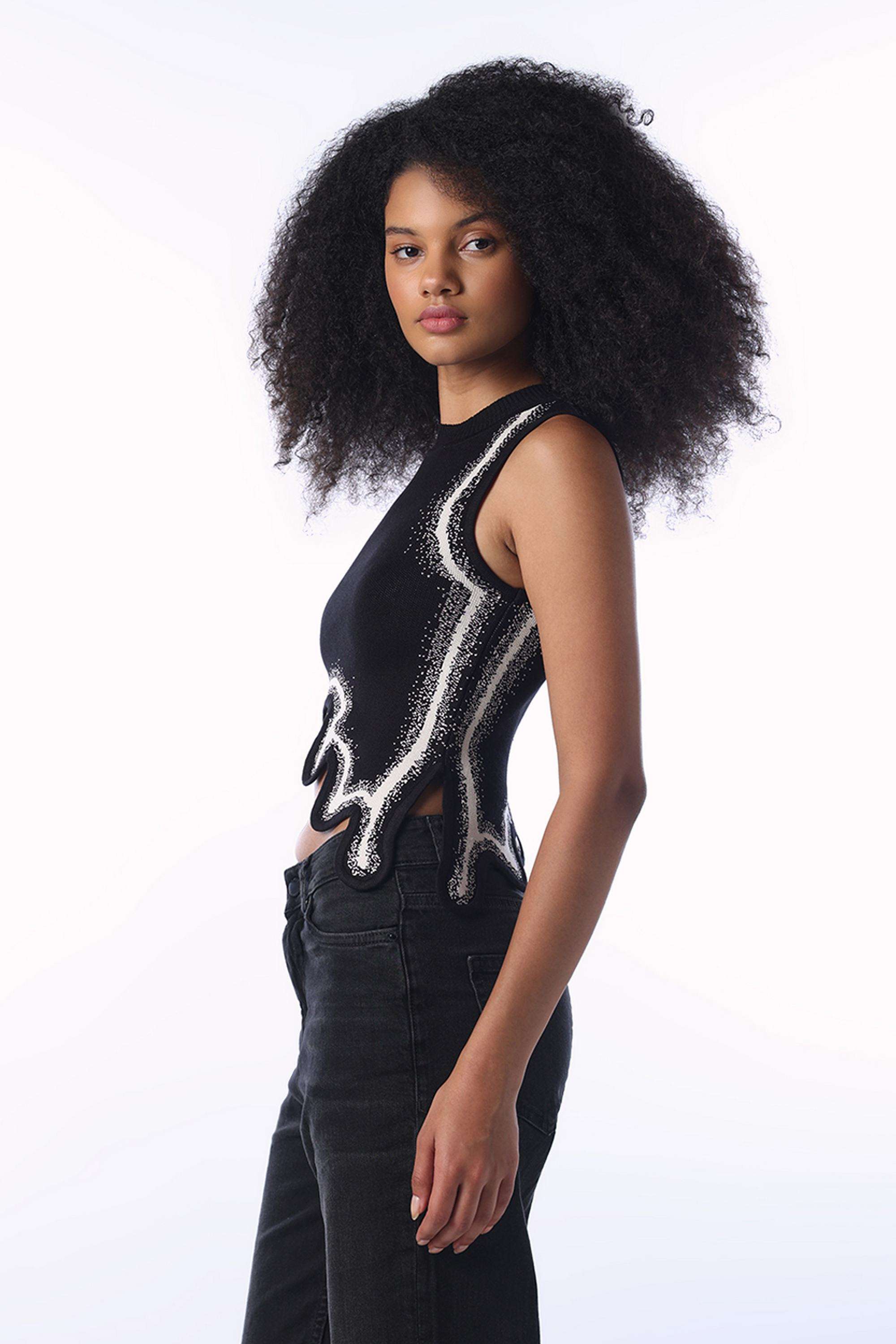Solid-Viscose-Round-Neck-Women-s-Top