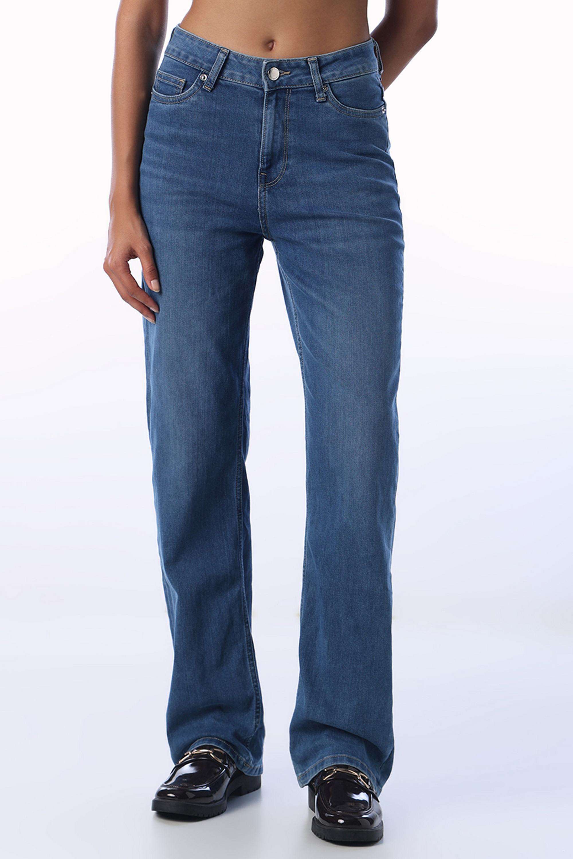 Mid-Rise-Light-Wash-Cotton-Straight-Fit-Women-s-Jeans