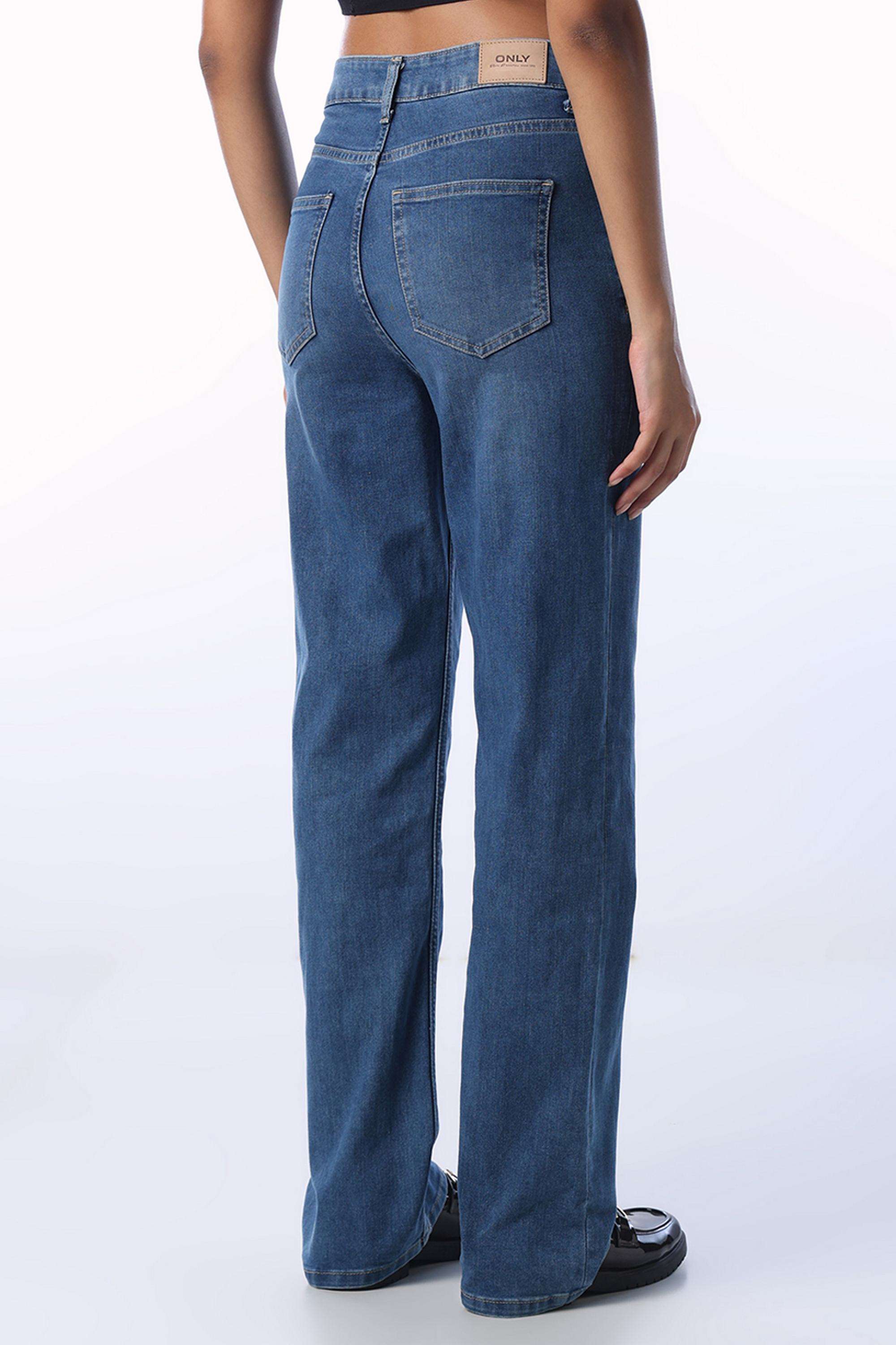 Mid-Rise-Light-Wash-Cotton-Straight-Fit-Women-s-Jeans