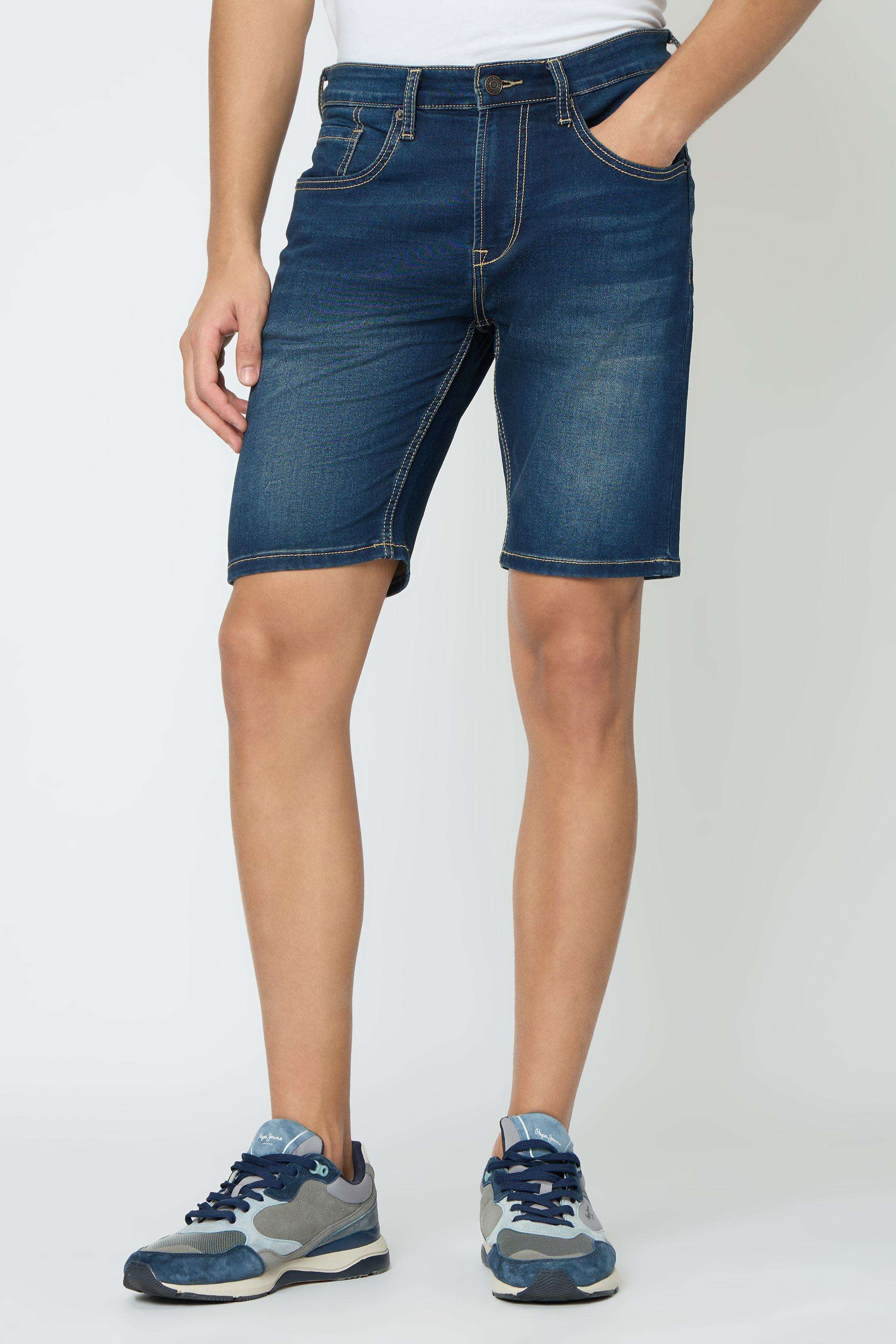 Solid-Blended-Fabric-Men-s-Shorts