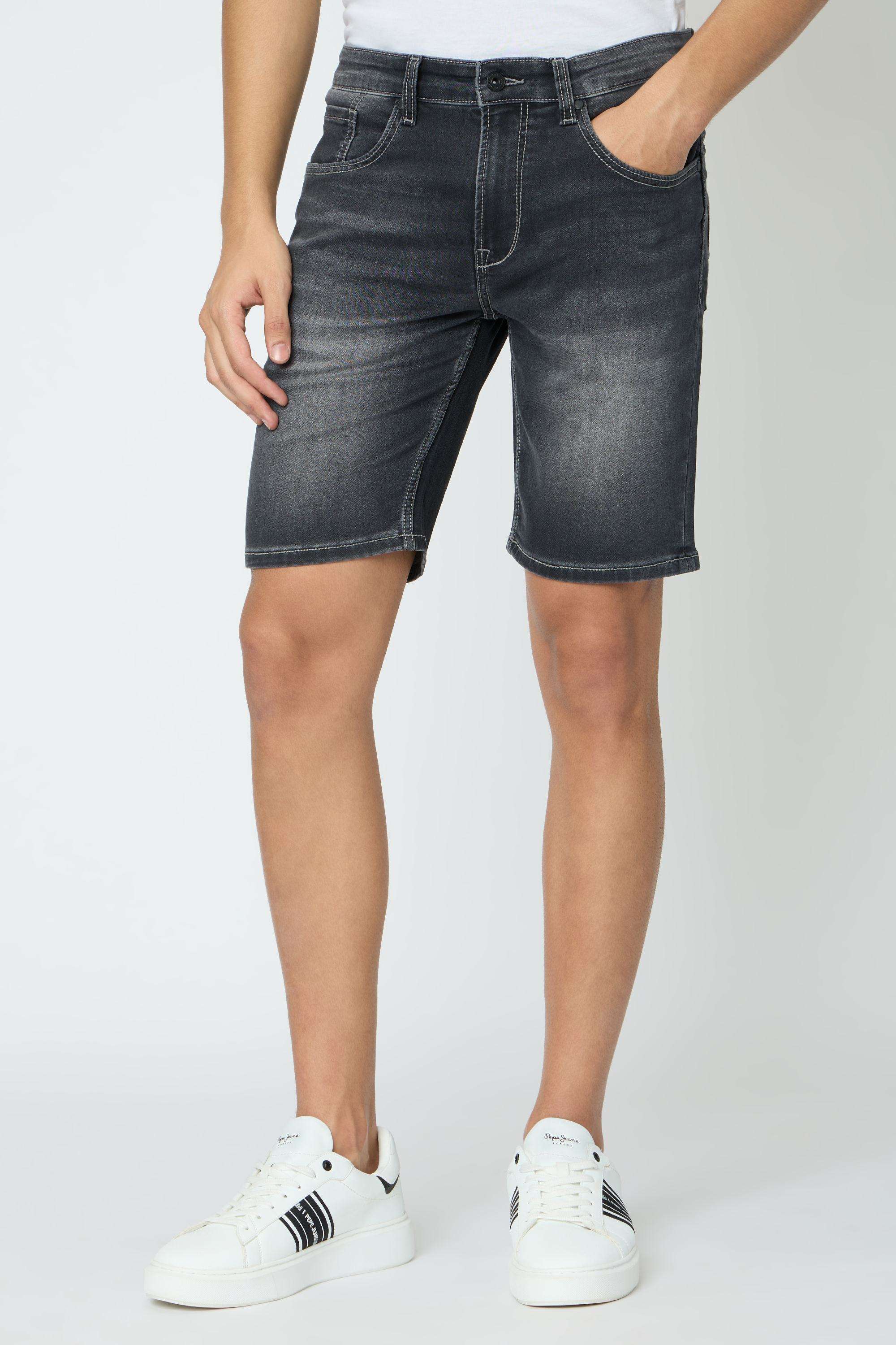 Solid-Blended-Fabric-Men-s-Shorts