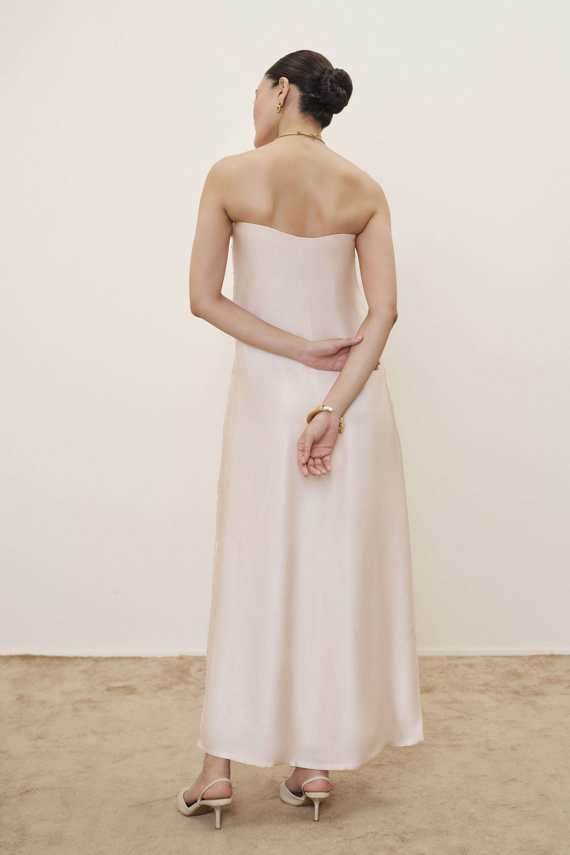 Solid-Blended-Fabric-Women-Dress