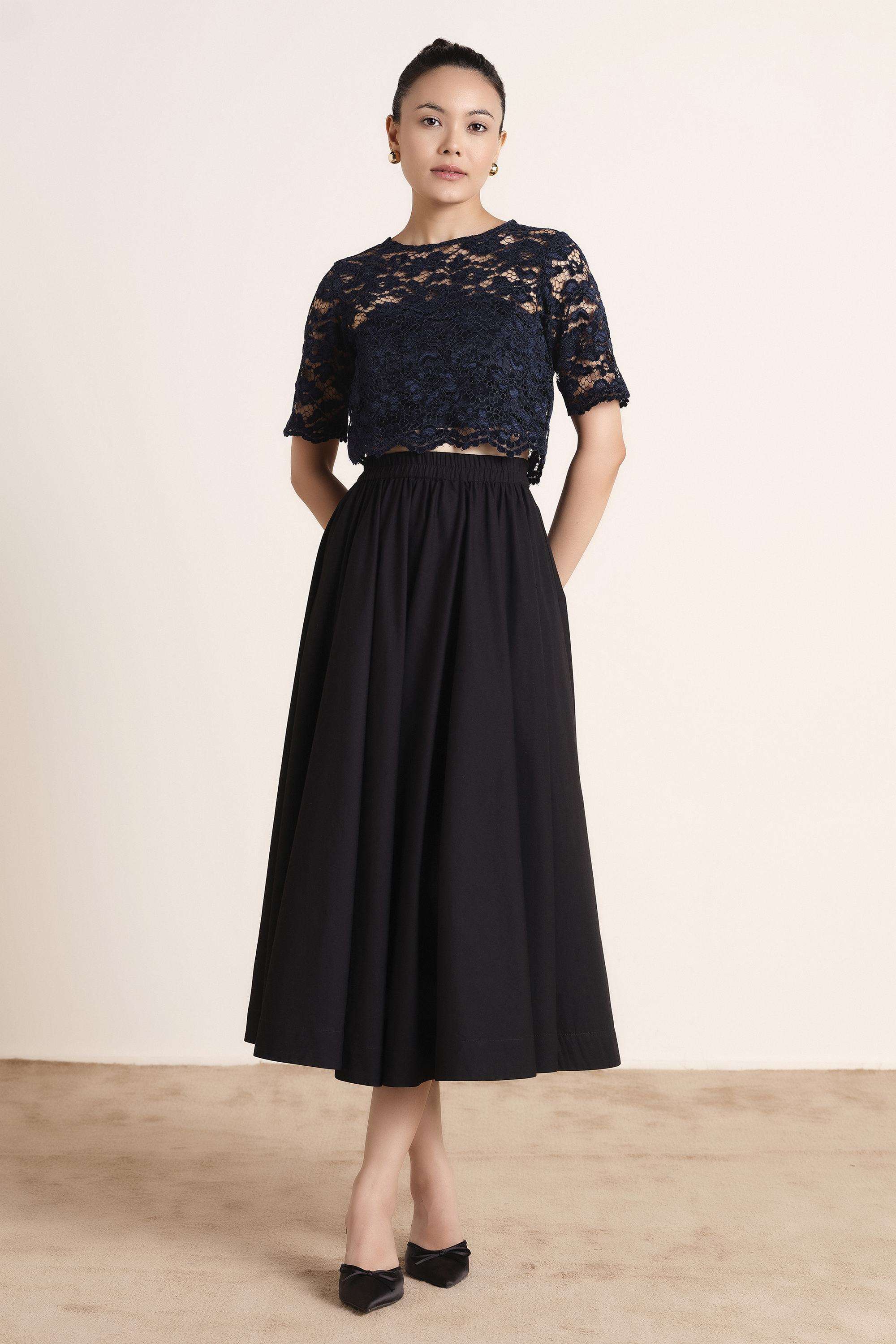 Solid-Blended-Fabric-Women-Dress