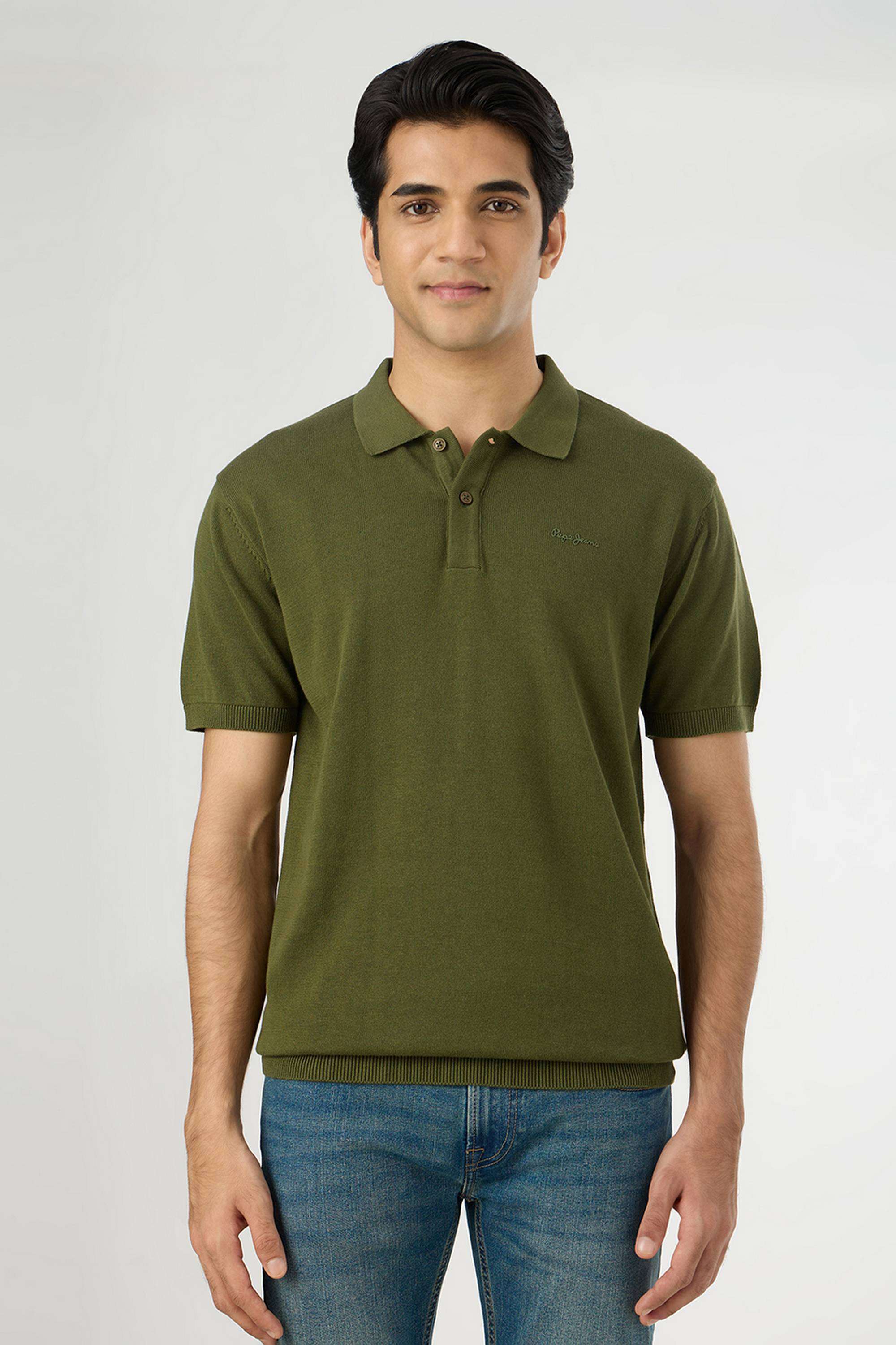 Solid-Cotton-Collared-Men-s-Sweater