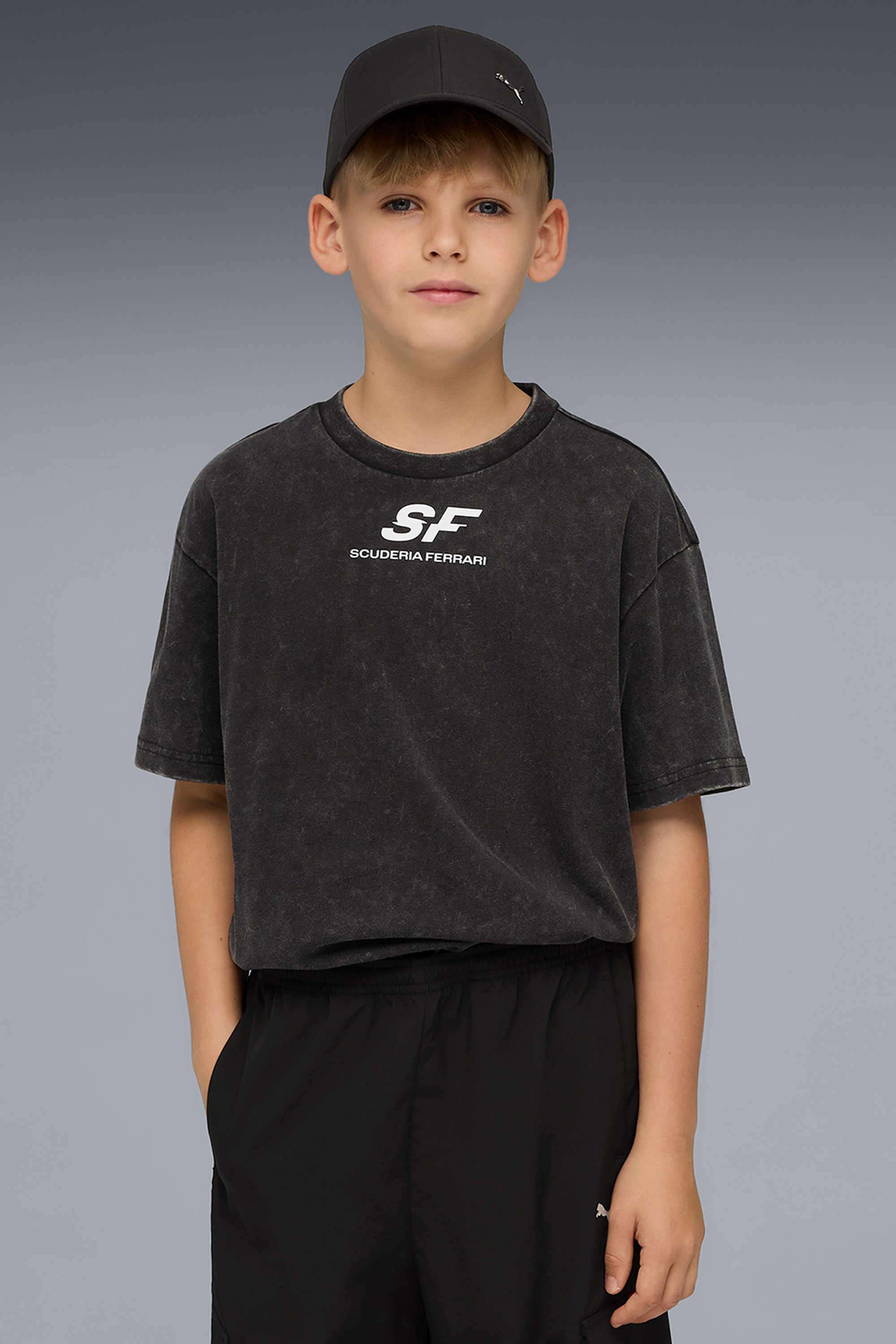 Weft-Blended-Fabric-Round-Neck-Boys-T-Shirt