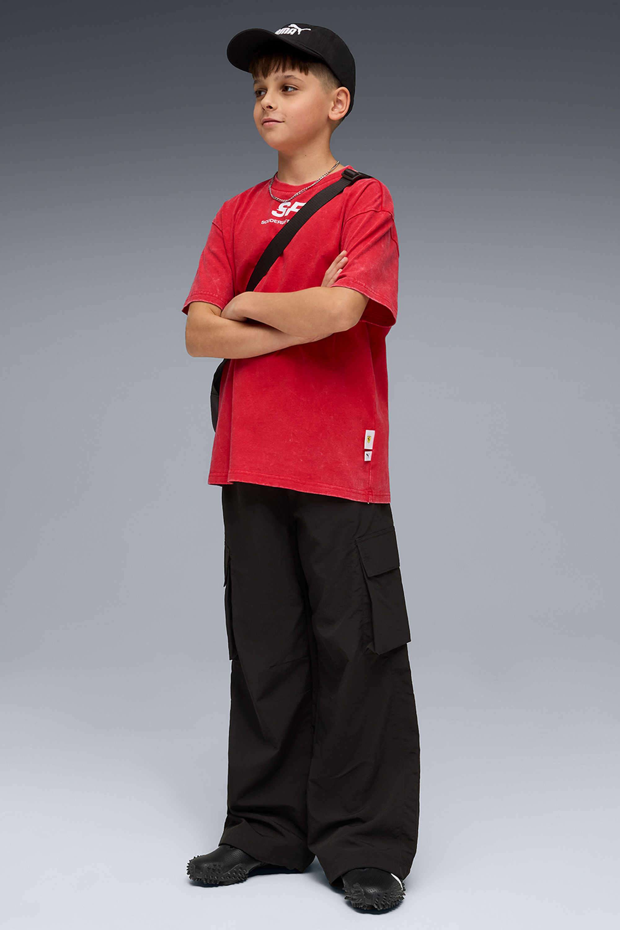 Weft-Blended-Fabric-Round-Neck-Boys-T-Shirt
