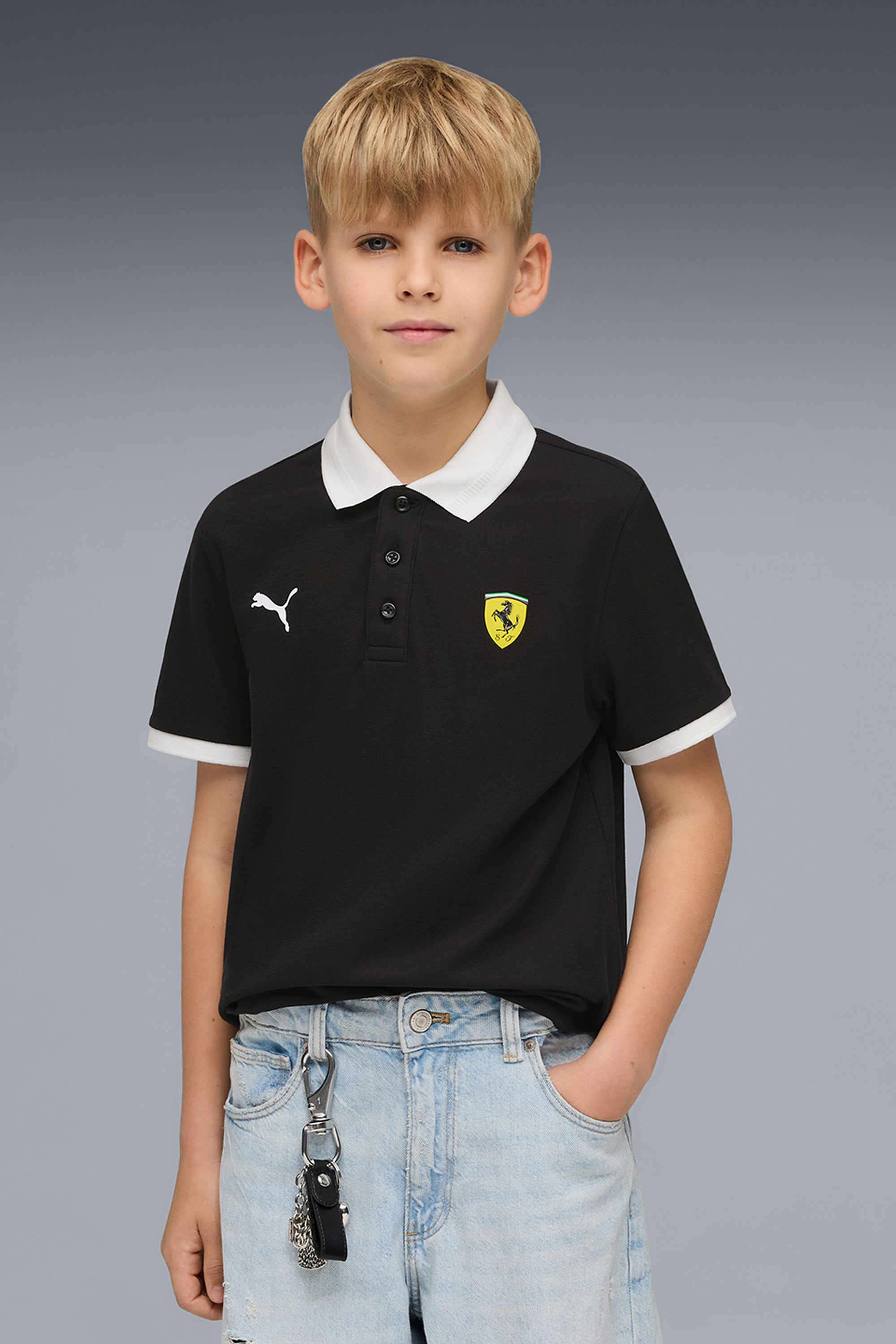 Weft-Blended-Fabric-Polo-Boys-T-Shirt