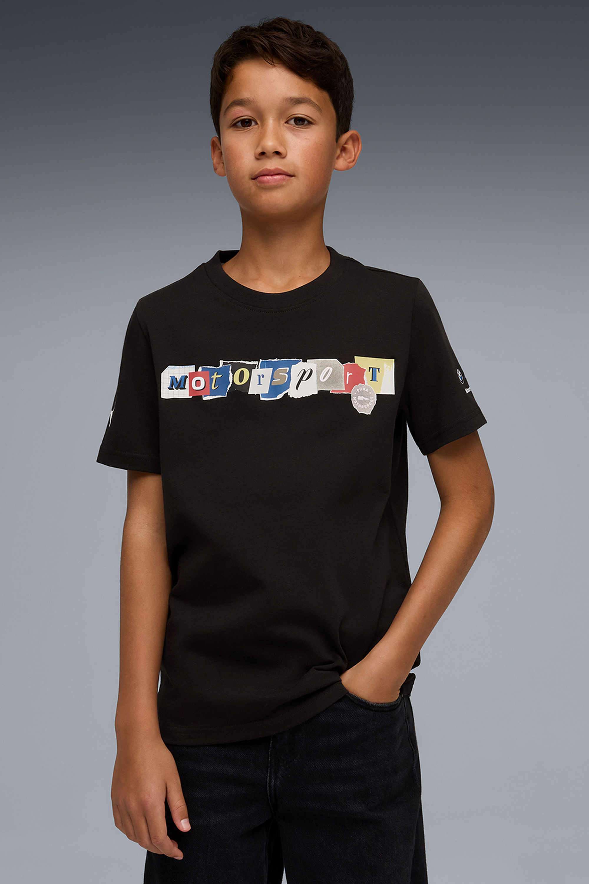 Weft-Blended-Fabric-Round-Neck-Boys-T-Shirt
