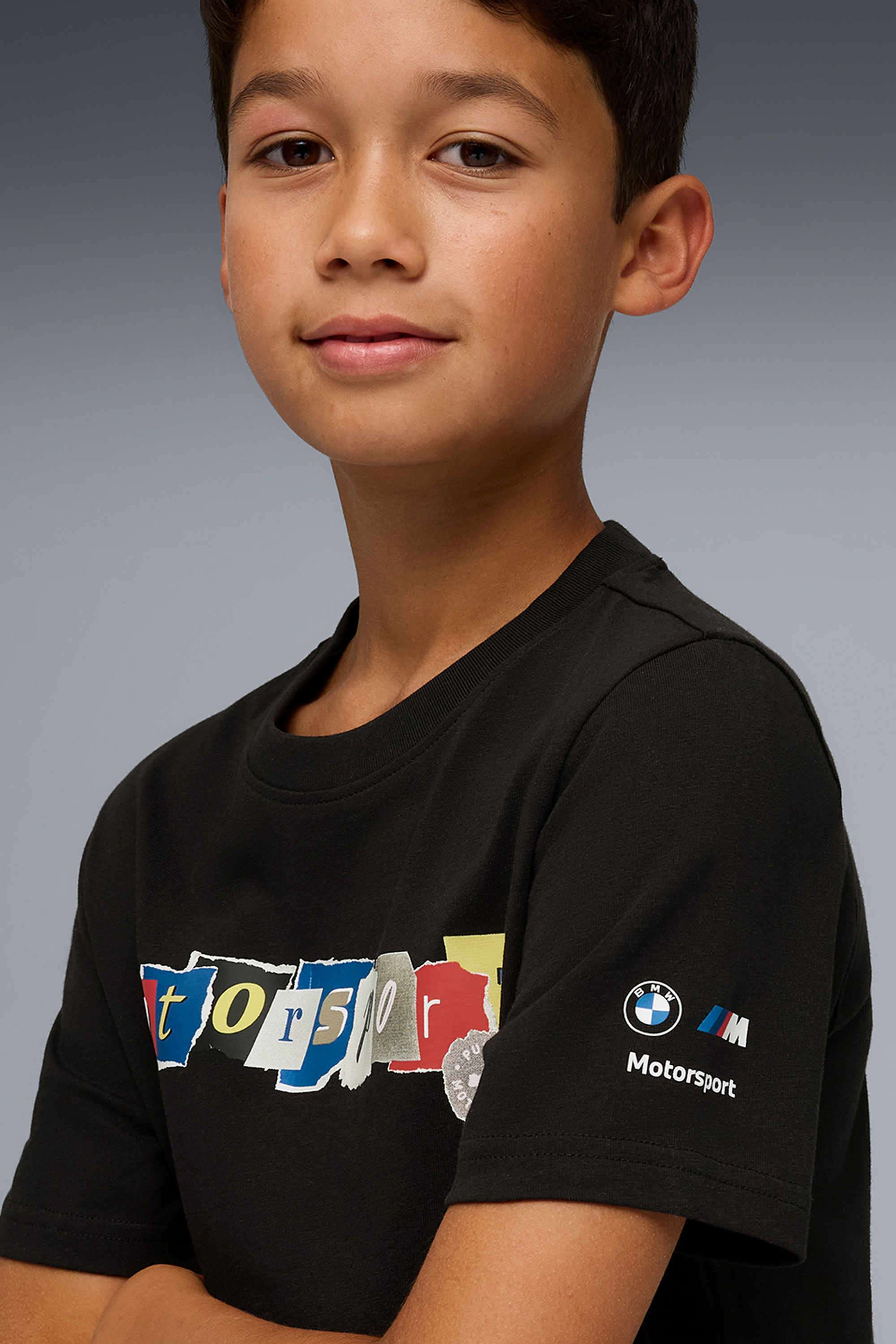 Weft-Blended-Fabric-Round-Neck-Boys-T-Shirt