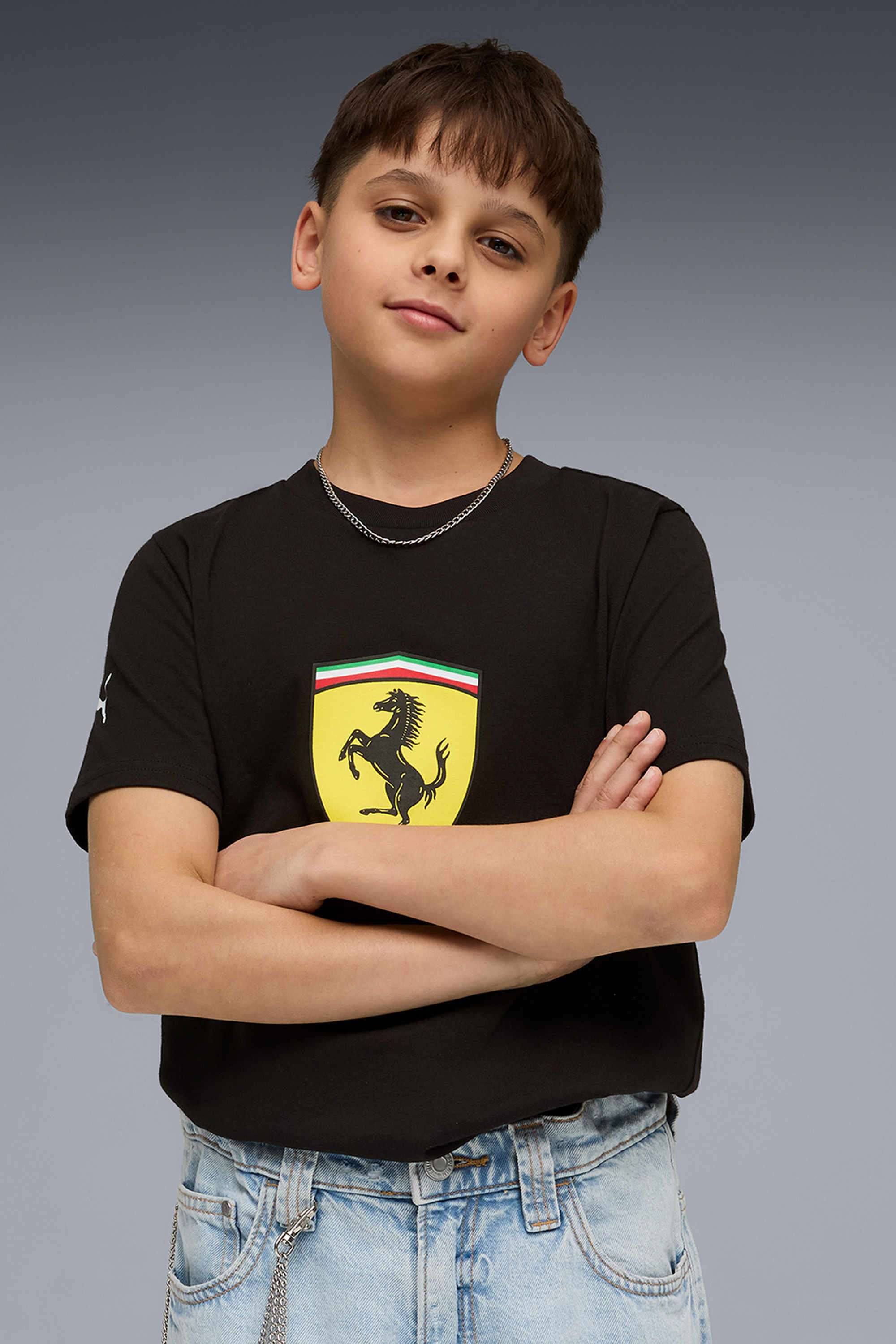 Weft-Blended-Fabric-Round-Neck-Boys-T-Shirt