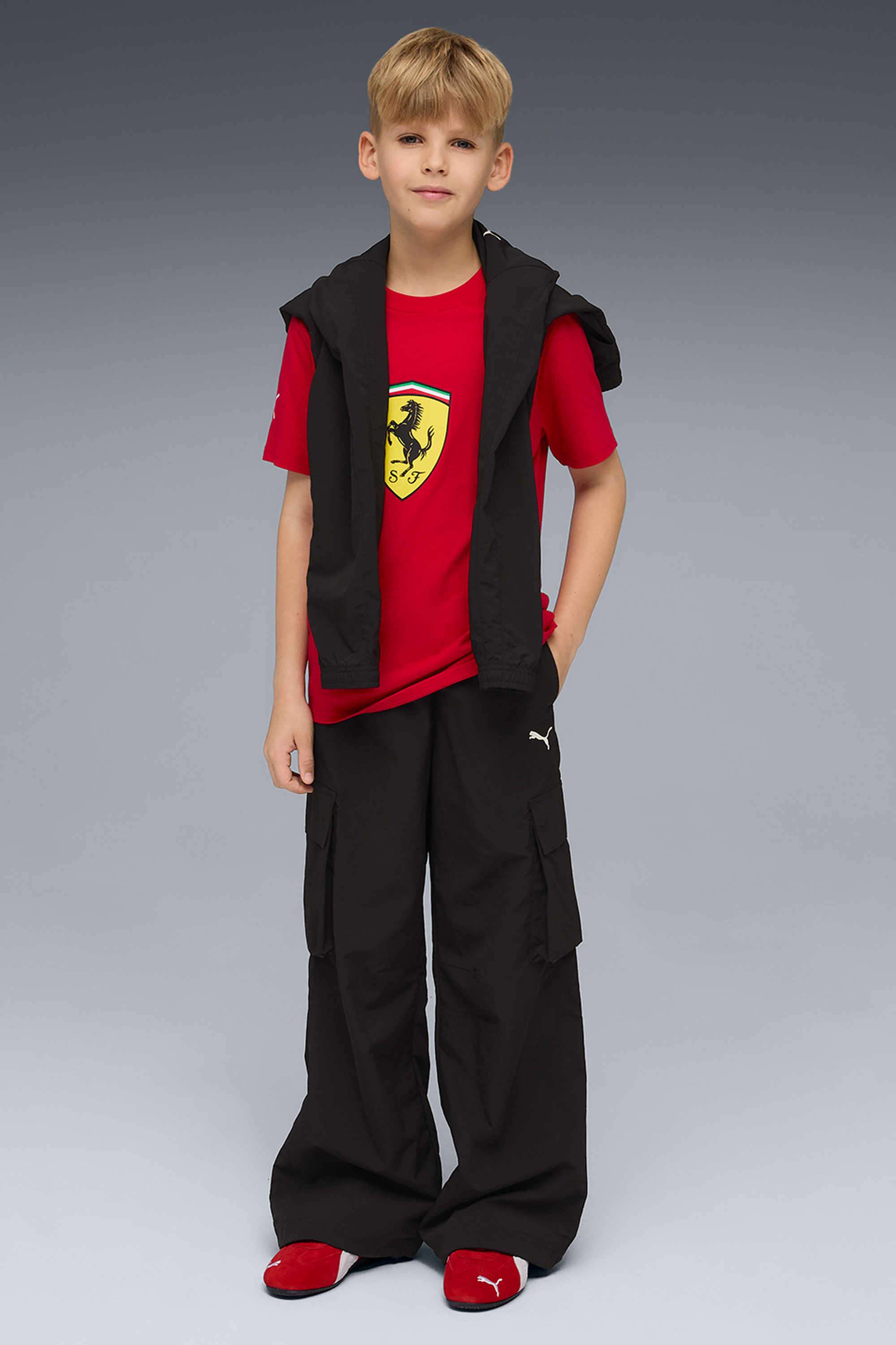 Weft-Blended-Fabric-Round-Neck-Boys-T-Shirt