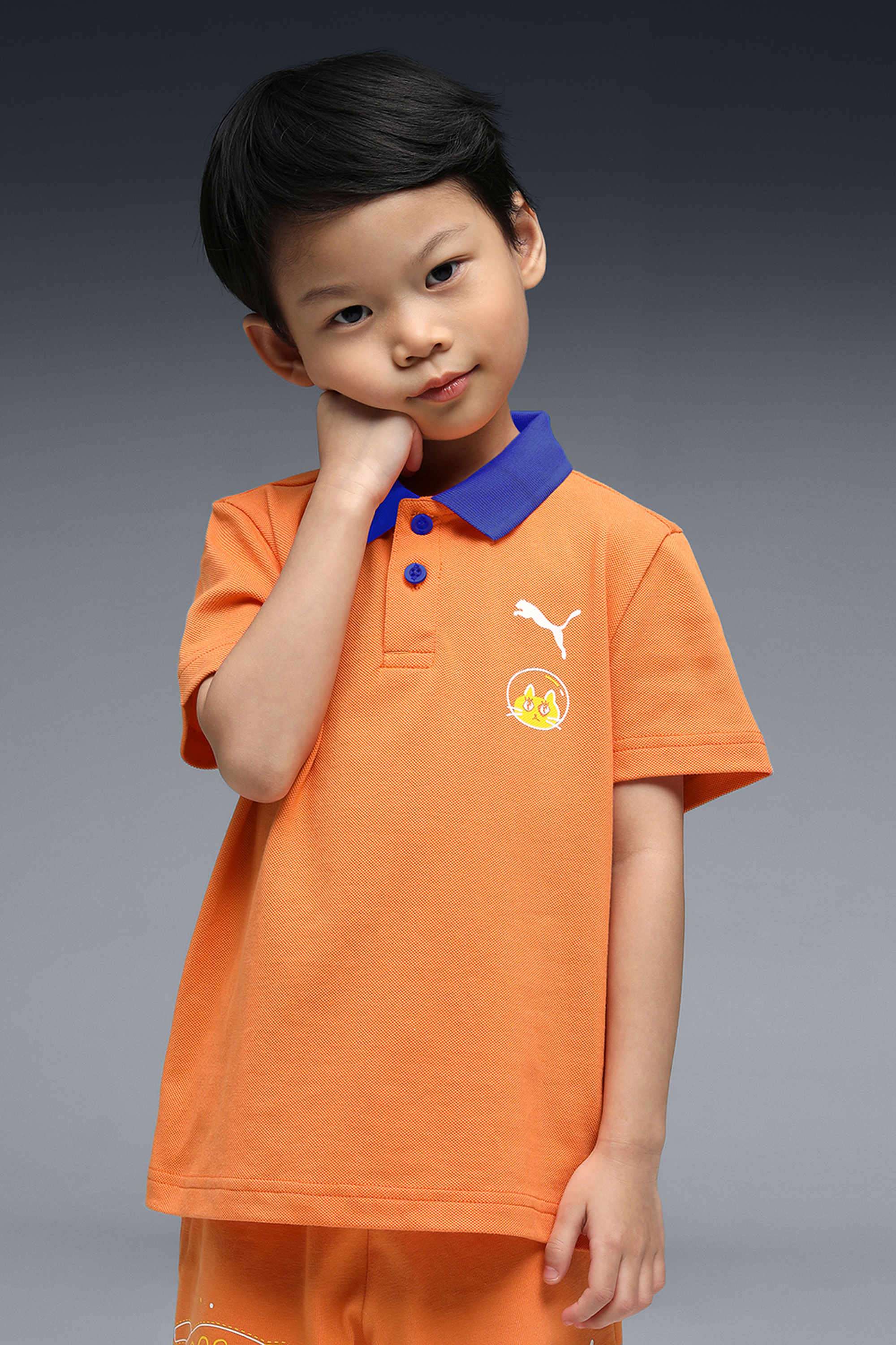 Weft-Blended-Fabric-Polo-Boys-T-Shirt