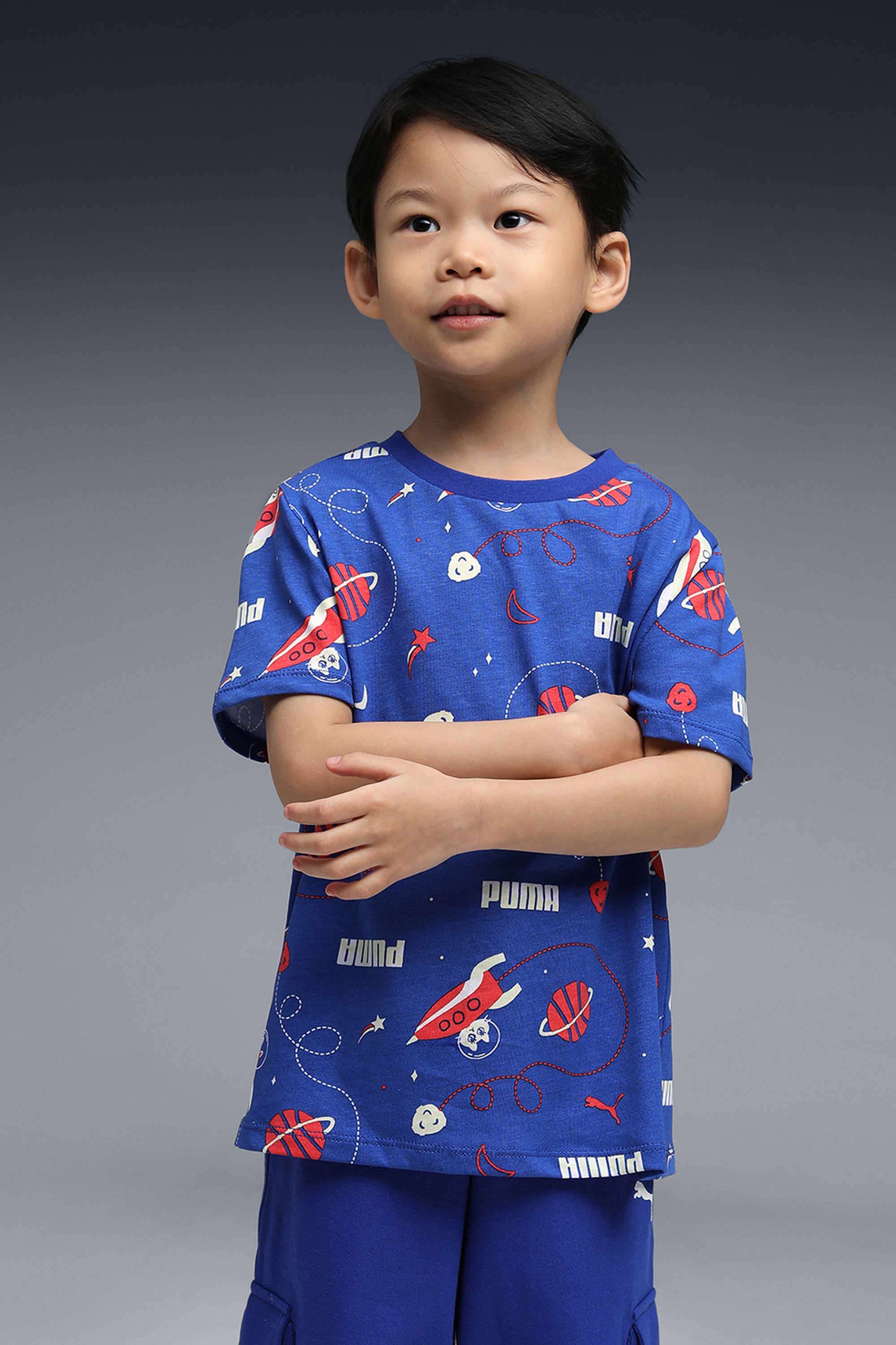 Weft-Blended-Fabric-Round-Neck-Boys-T-Shirt