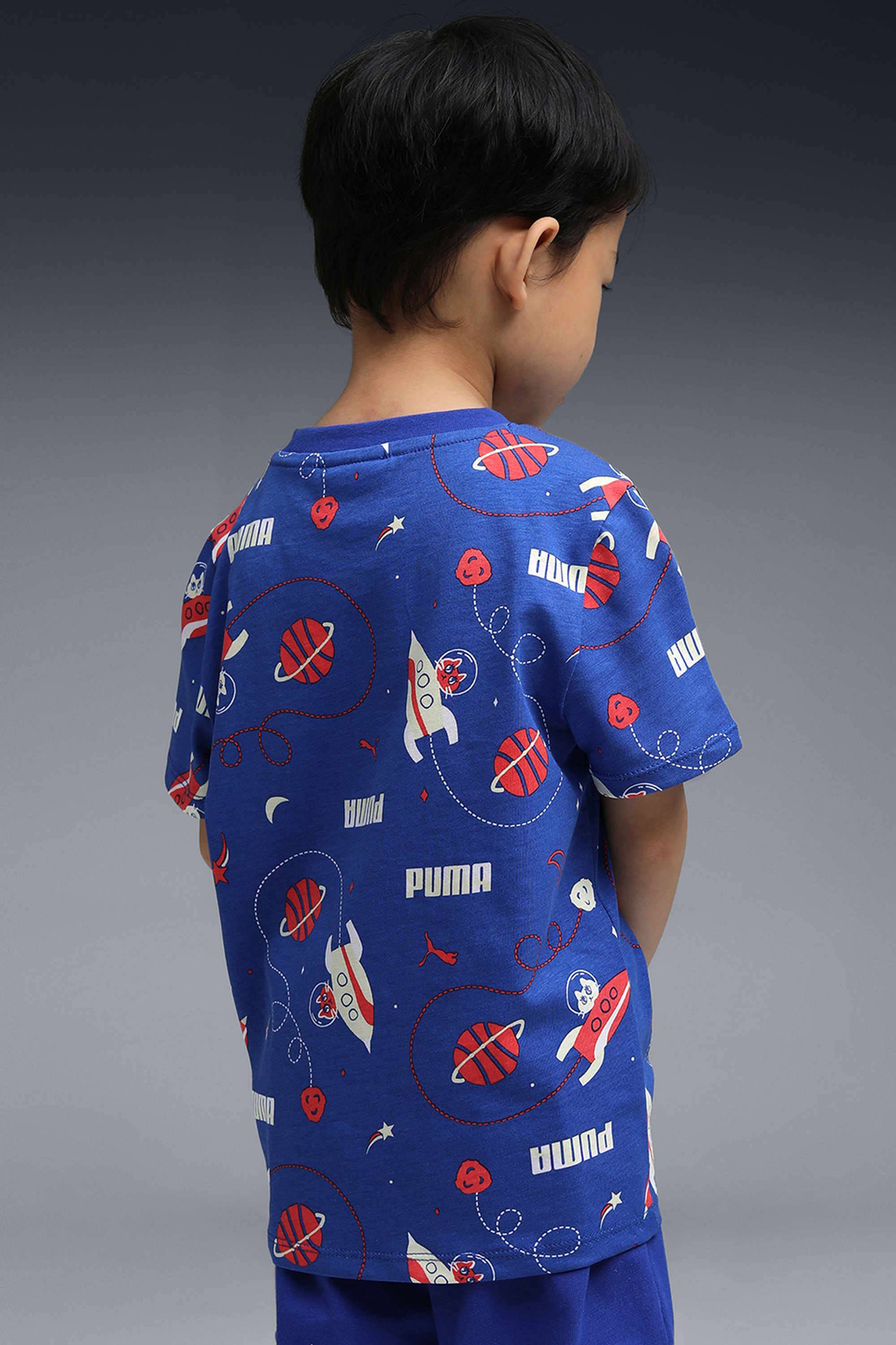 Weft-Blended-Fabric-Round-Neck-Boys-T-Shirt