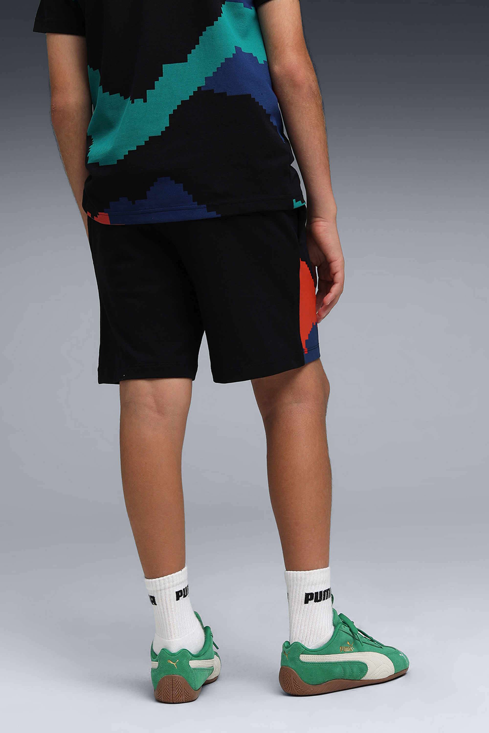 Weft-Blended-Fabric-Regular-Fit-Boys-Shorts