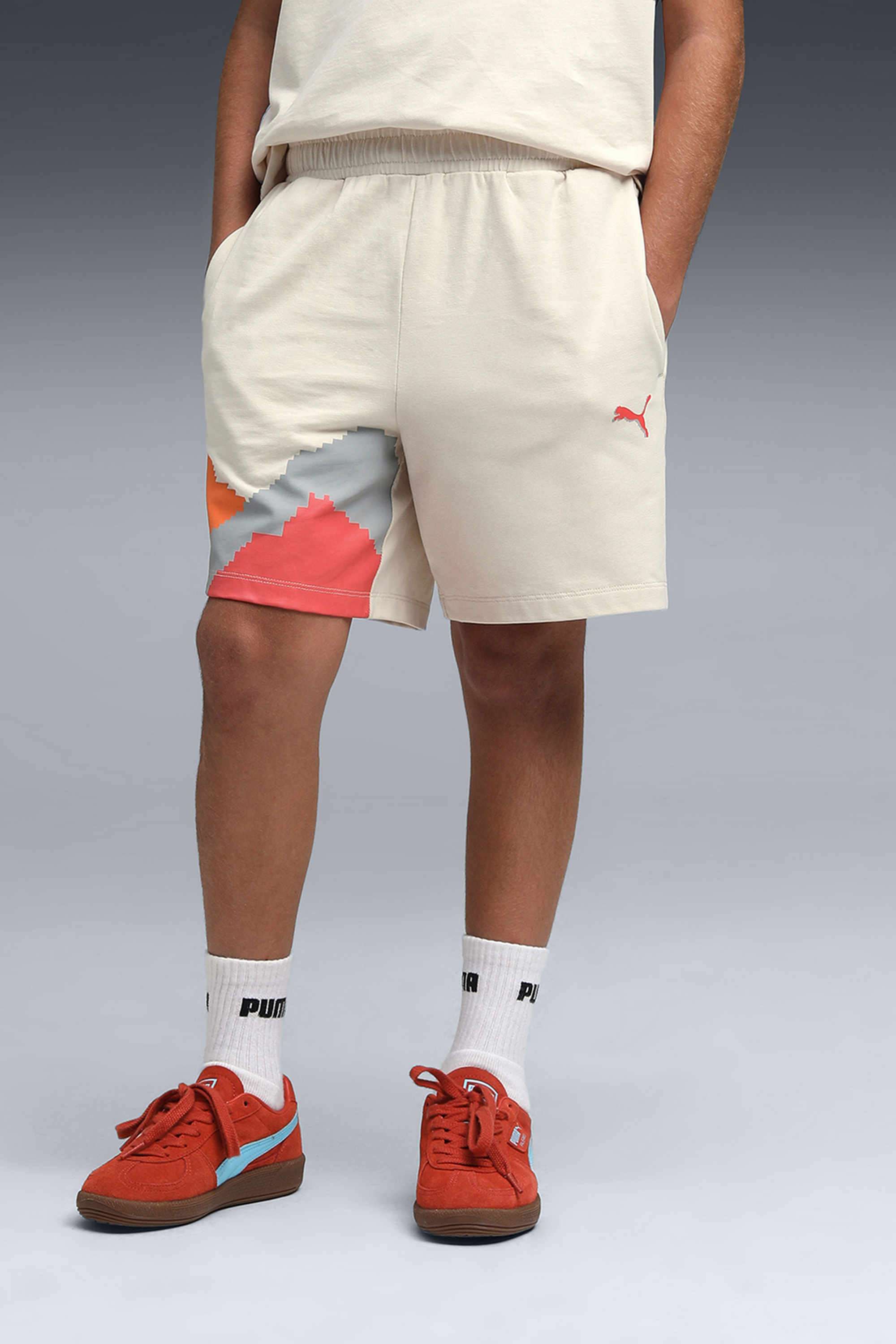 Weft-Blended-Fabric-Regular-Fit-Boys-Shorts