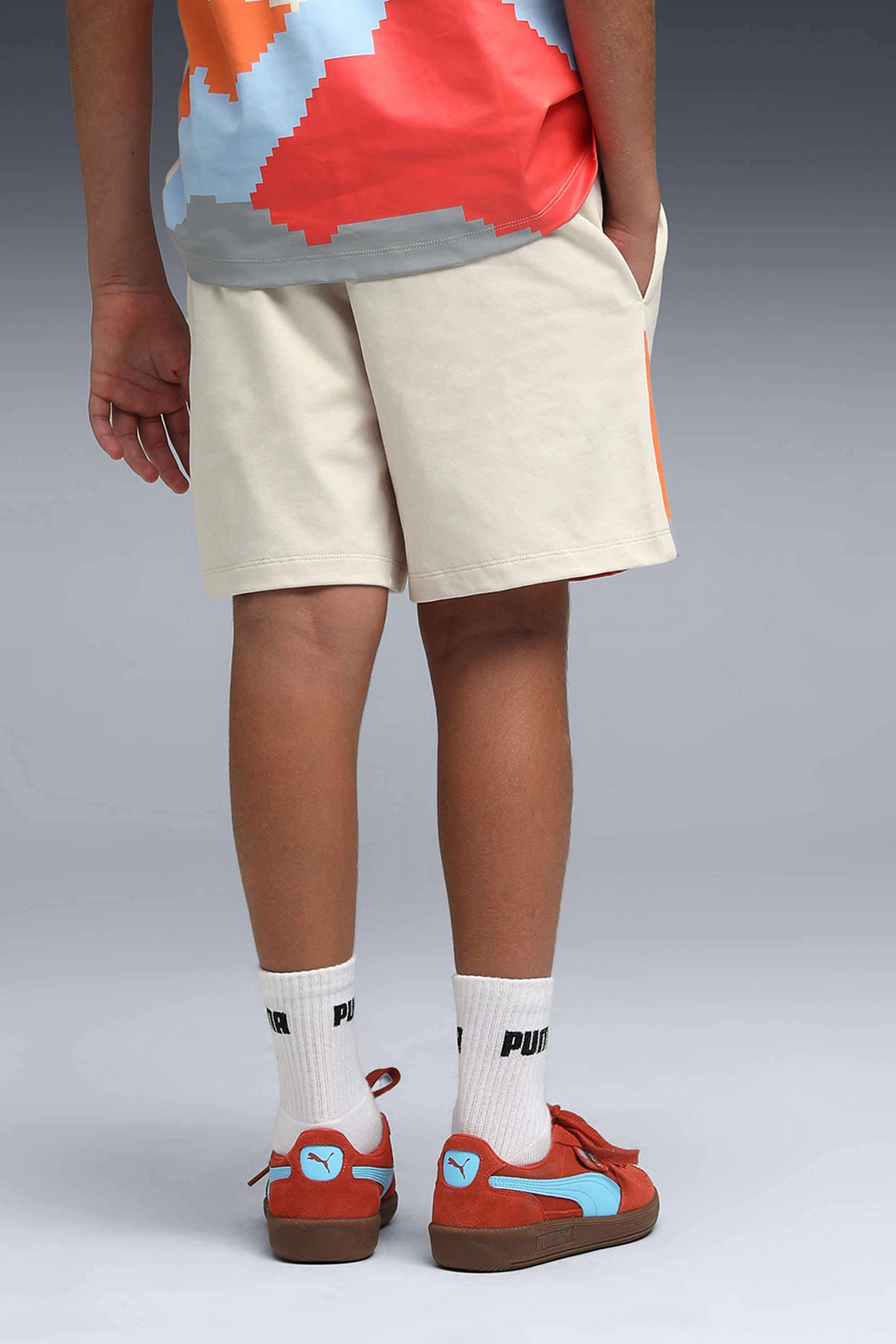 Weft-Blended-Fabric-Regular-Fit-Boys-Shorts