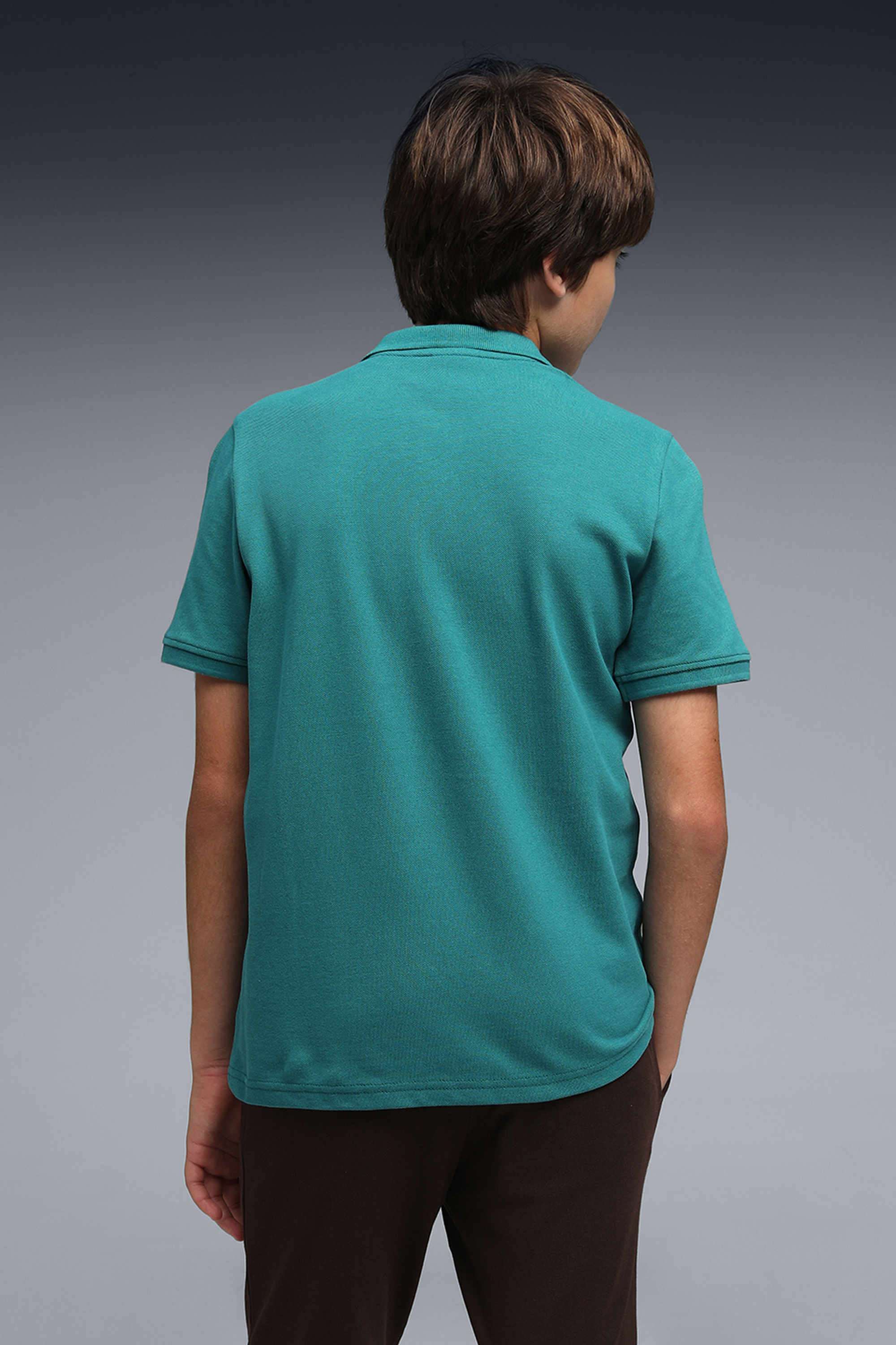 Weft-Blended-Fabric-Polo-Boys-T-Shirt